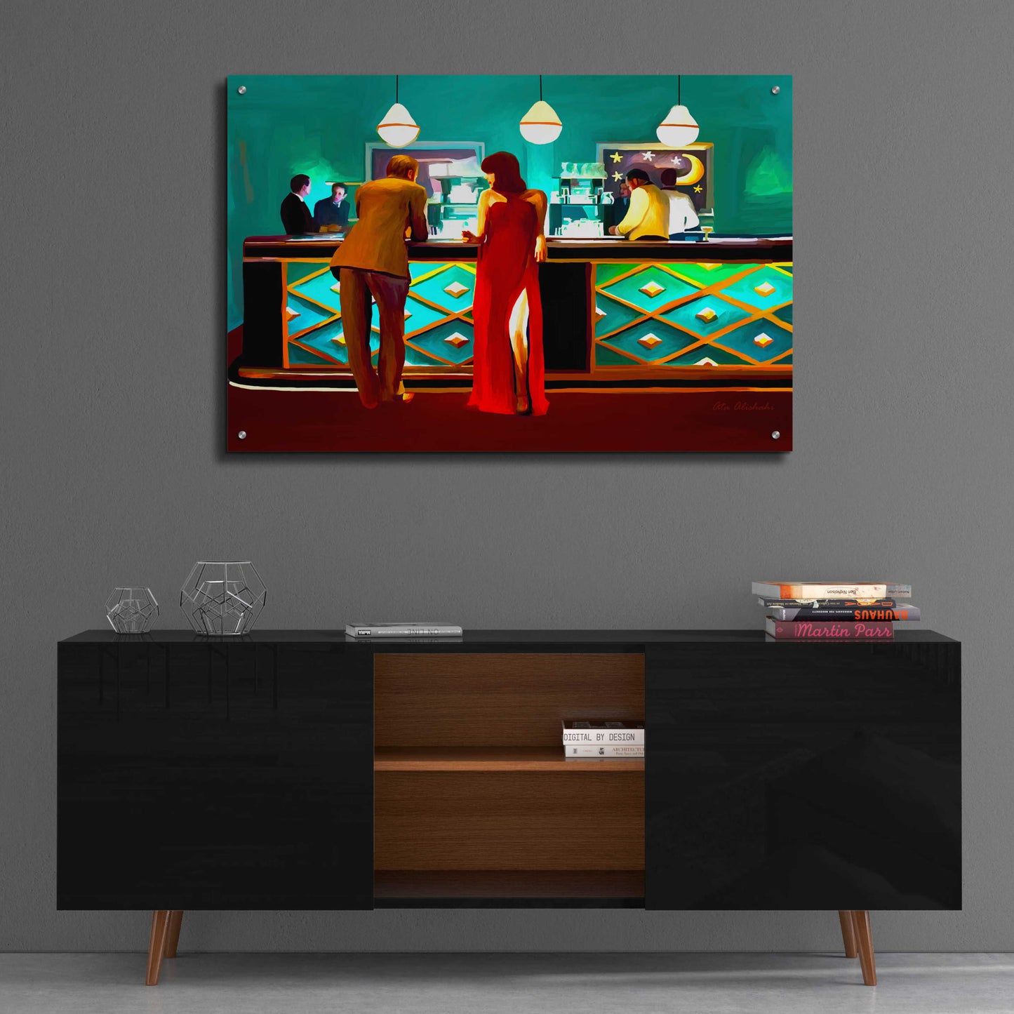 Epic Art 'Bar' by Ata Alishahi, Acrylic Glass Wall Art,36x24