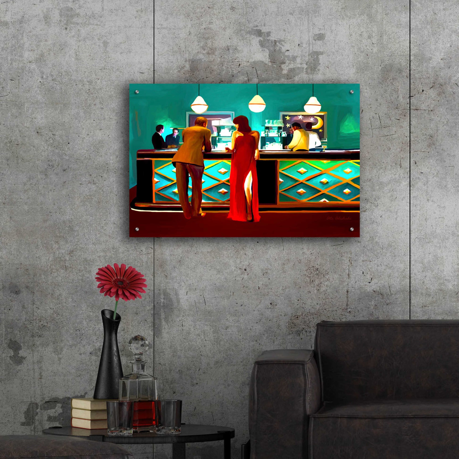 Epic Art 'Bar' by Ata Alishahi, Acrylic Glass Wall Art,36x24