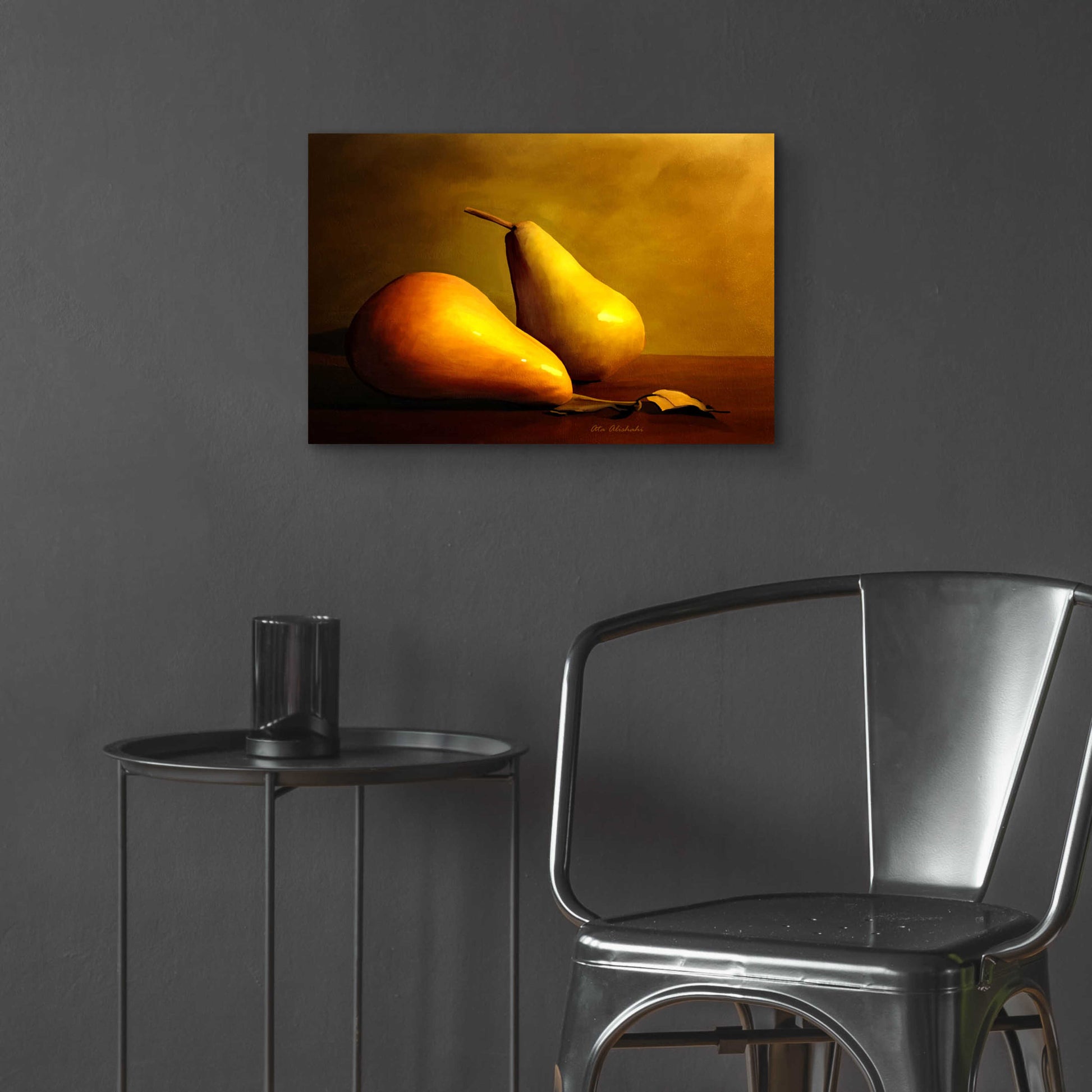 Epic Art 'Pears' by Ata Alishahi, Acrylic Glass Wall Art,24x16