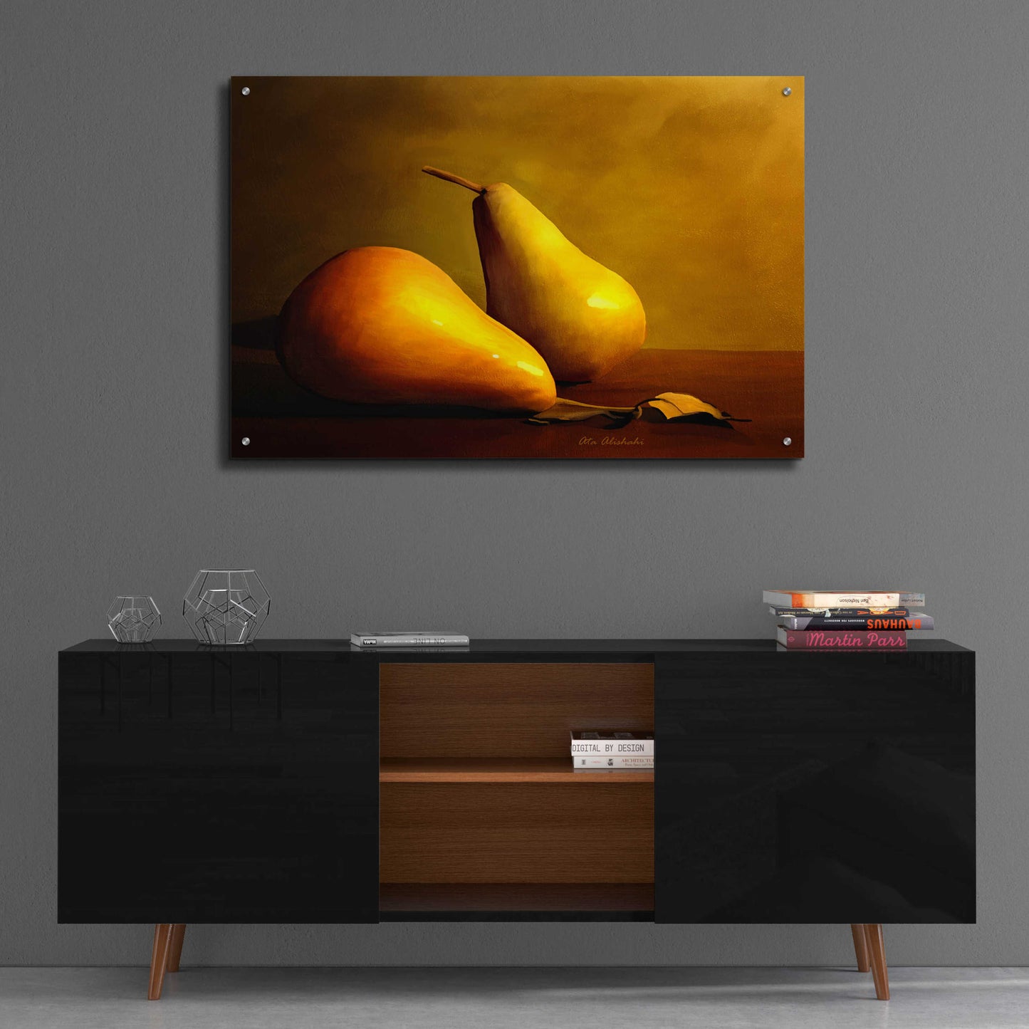 Epic Art 'Pears' by Ata Alishahi, Acrylic Glass Wall Art,36x24