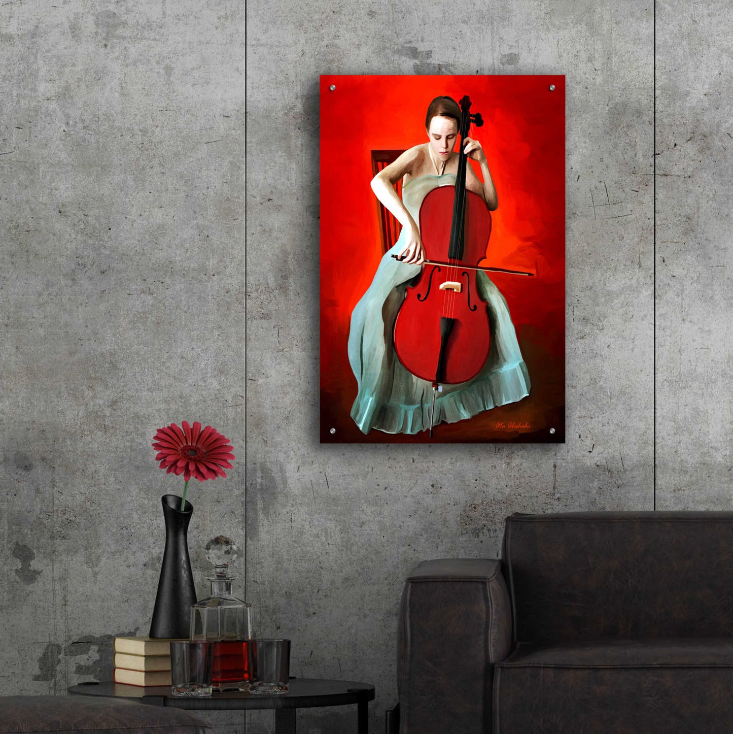 Epic Art 'Play Music' by Ata Alishahi, Acrylic Glass Wall Art,24x36