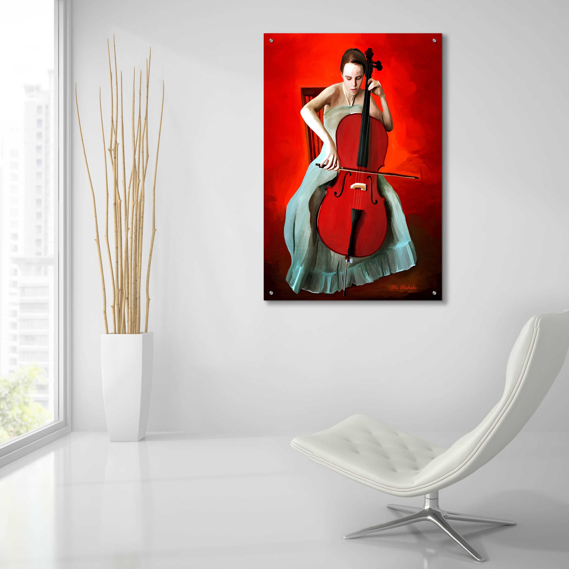 Epic Art 'Play Music' by Ata Alishahi, Acrylic Glass Wall Art,24x36