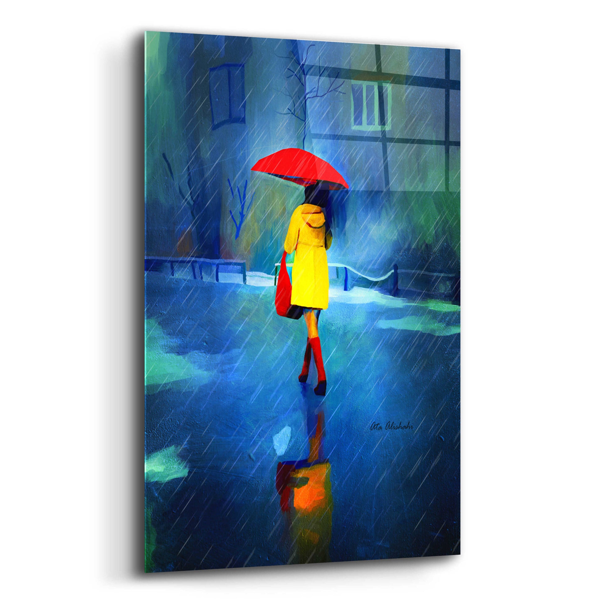 Epic Art 'Rainy Day' by Ata Alishahi, Acrylic Glass Wall Art,16x24