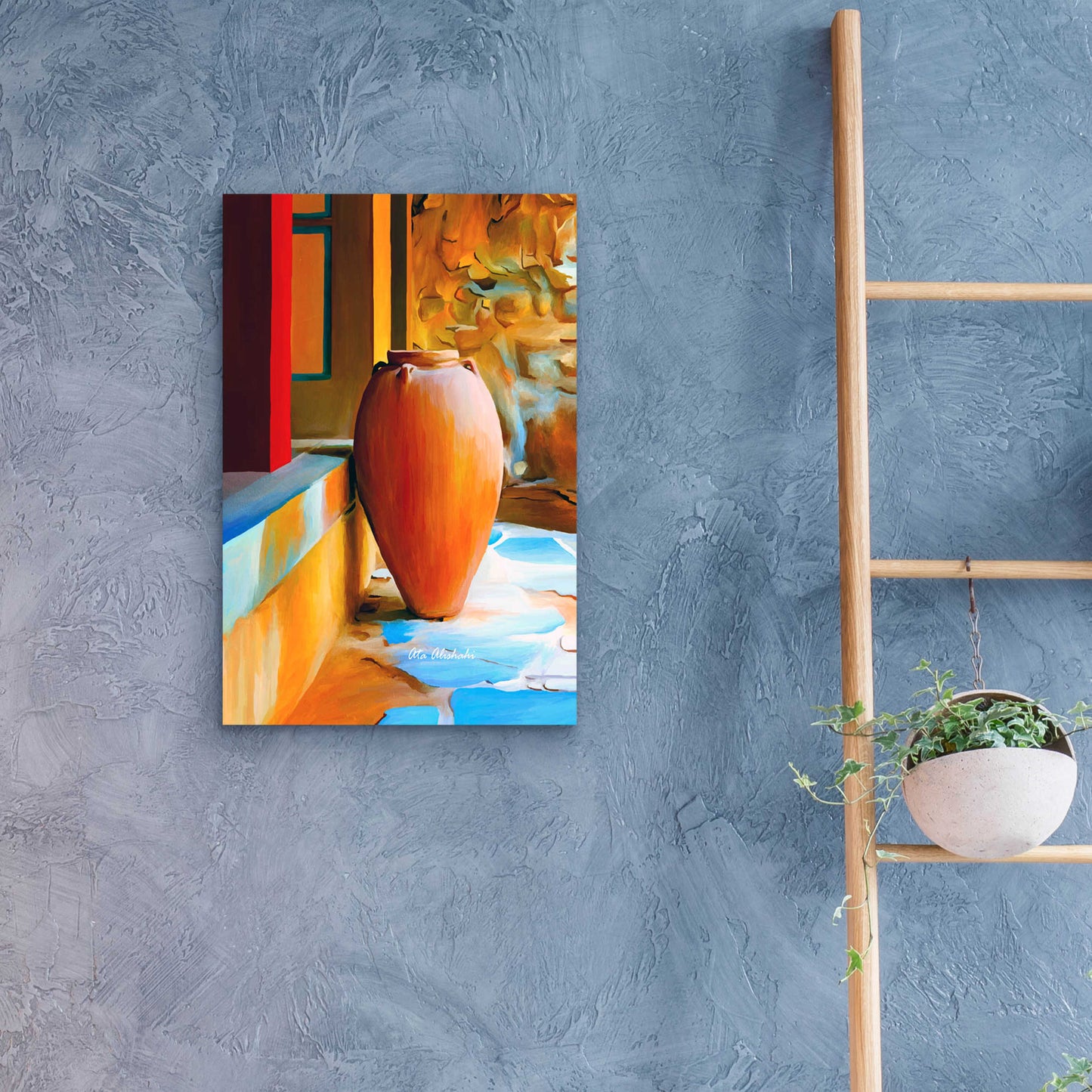 Epic Art 'Rustic Vase' by Ata Alishahi, Acrylic Glass Wall Art,16x24