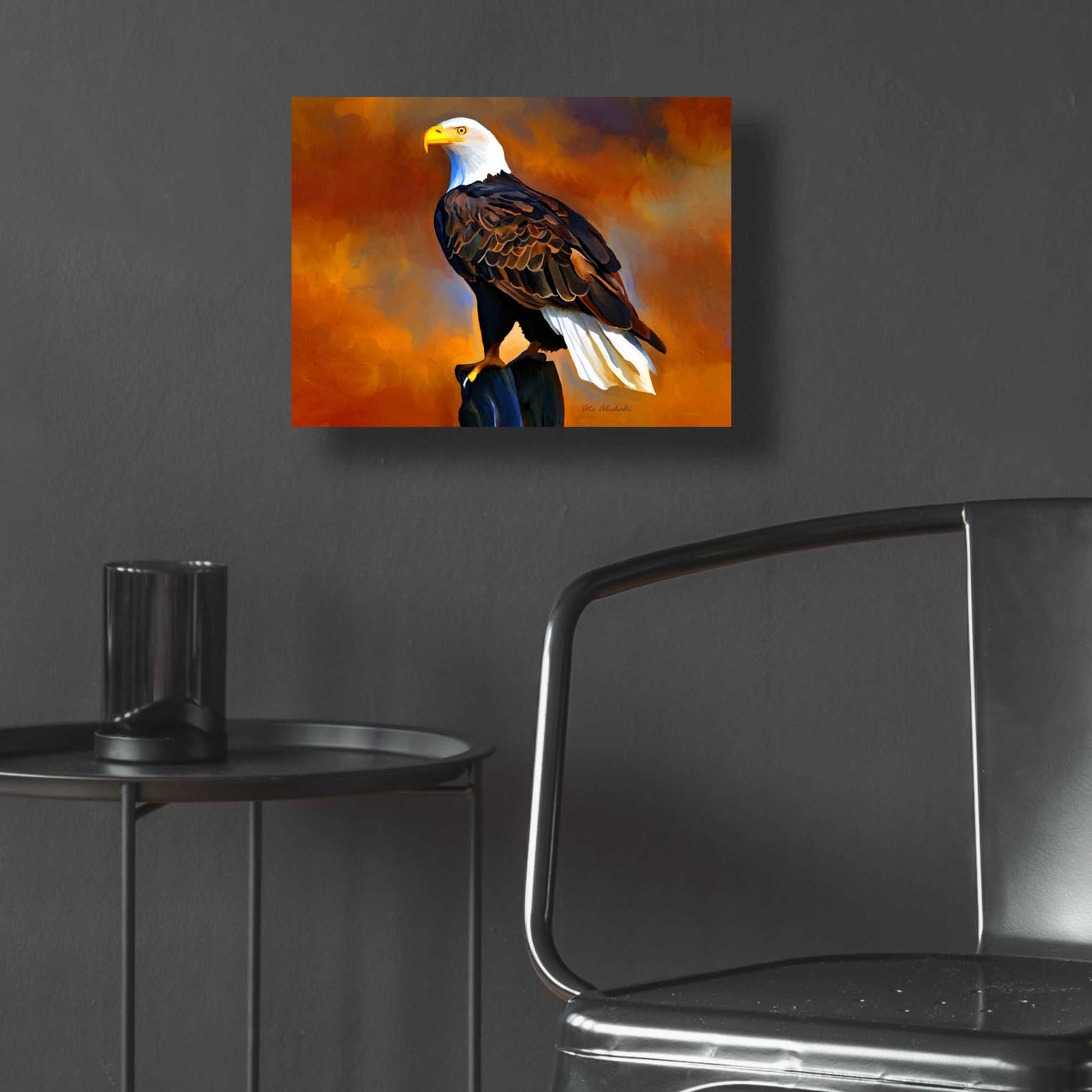 Epic Art 'The Eagle' by Ata Alishahi, Acrylic Glass Wall Art,16x12