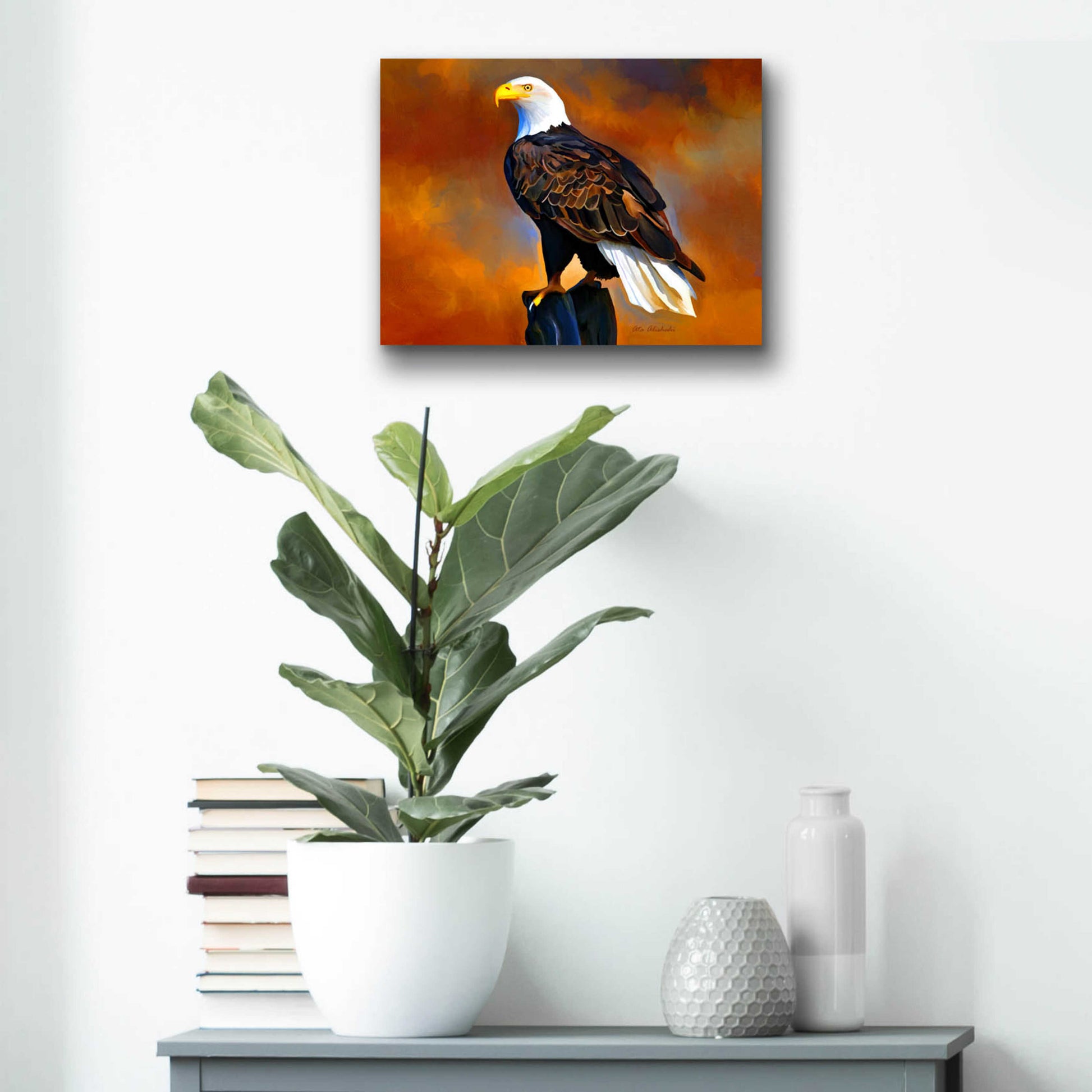 Epic Art 'The Eagle' by Ata Alishahi, Acrylic Glass Wall Art,16x12