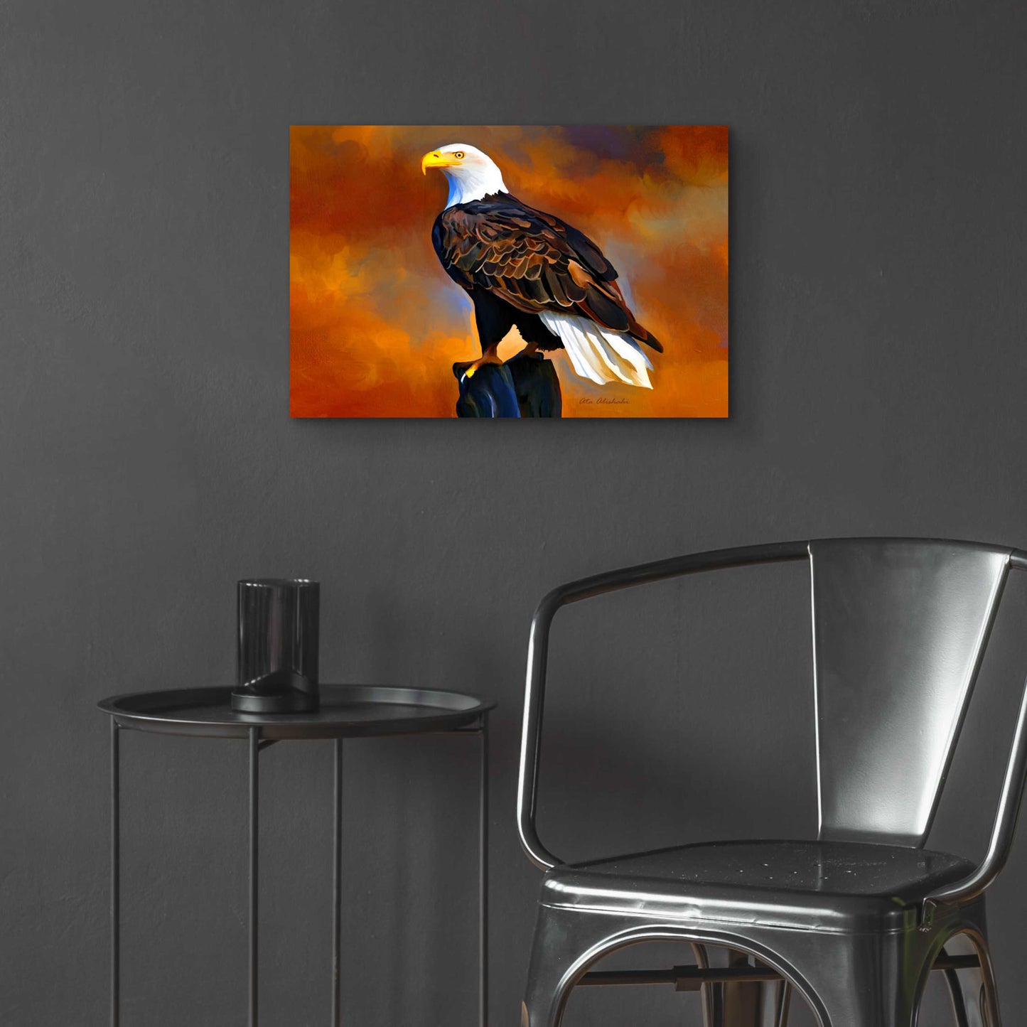 Epic Art 'The Eagle' by Ata Alishahi, Acrylic Glass Wall Art,24x16