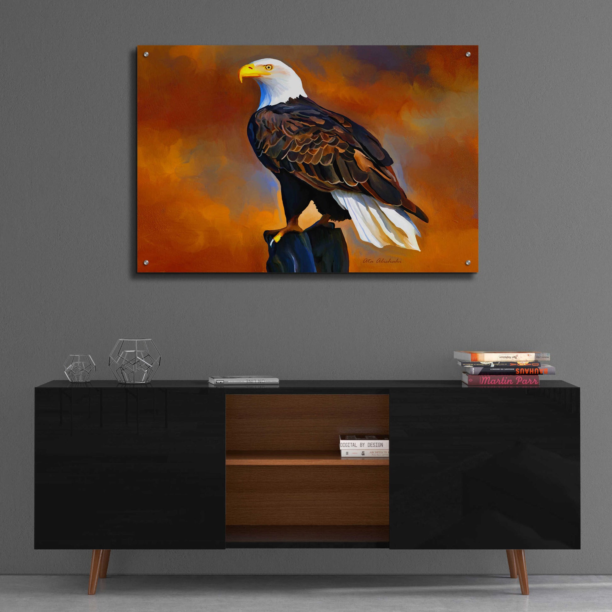 Epic Art 'The Eagle' by Ata Alishahi, Acrylic Glass Wall Art,36x24