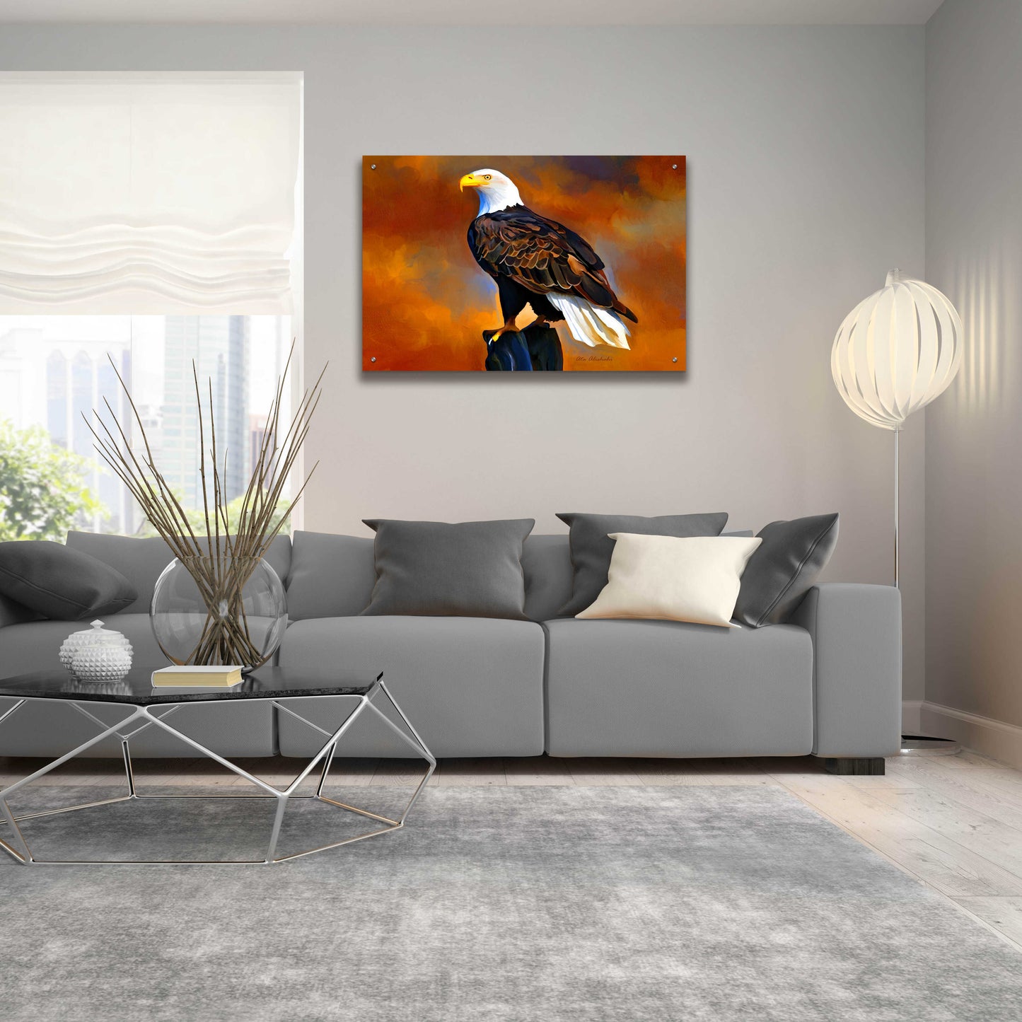 Epic Art 'The Eagle' by Ata Alishahi, Acrylic Glass Wall Art,36x24