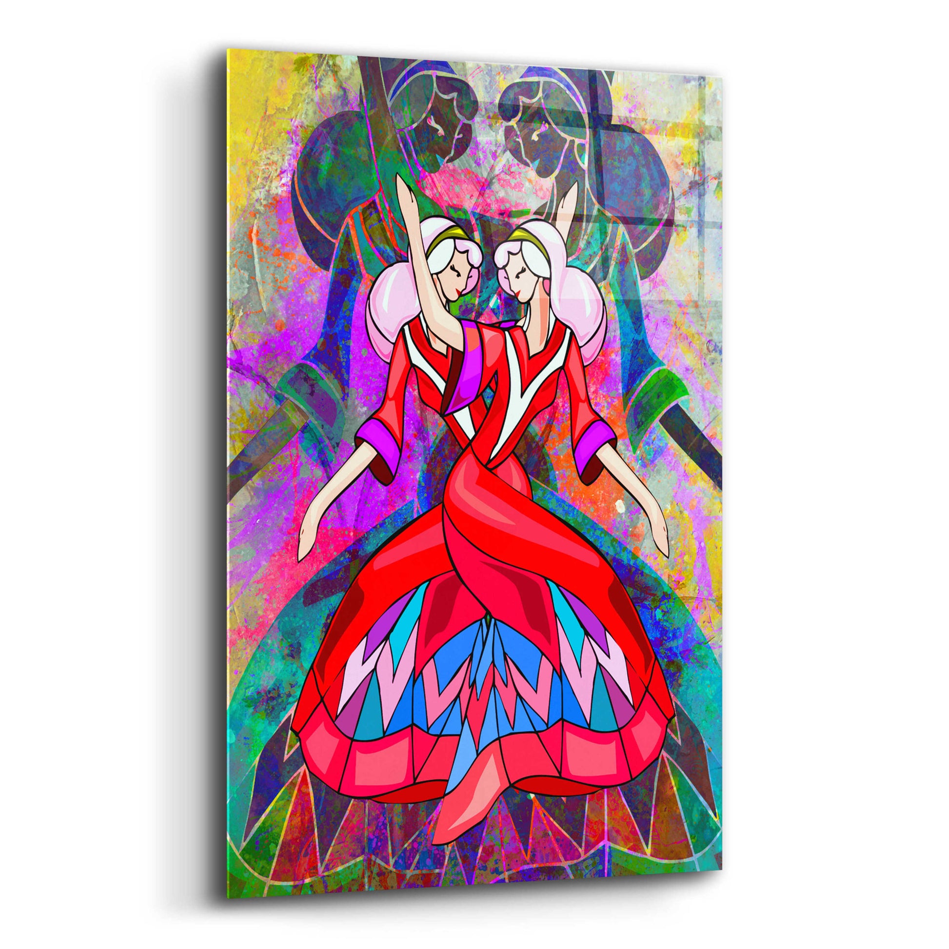 Epic Art 'Twin Dances' by Ata Alishahi, Acrylic Glass Wall Art,12x16