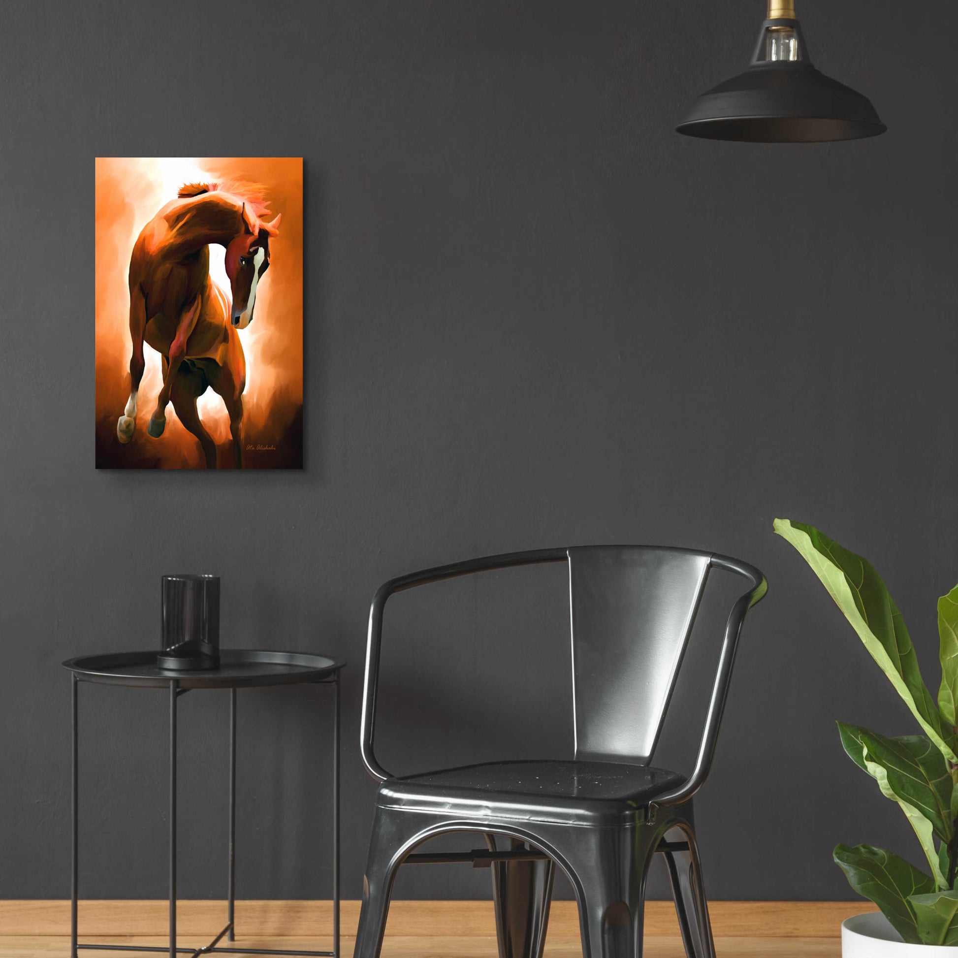 Epic Art 'Wild Horse' by Ata Alishahi, Acrylic Glass Wall Art,16x24