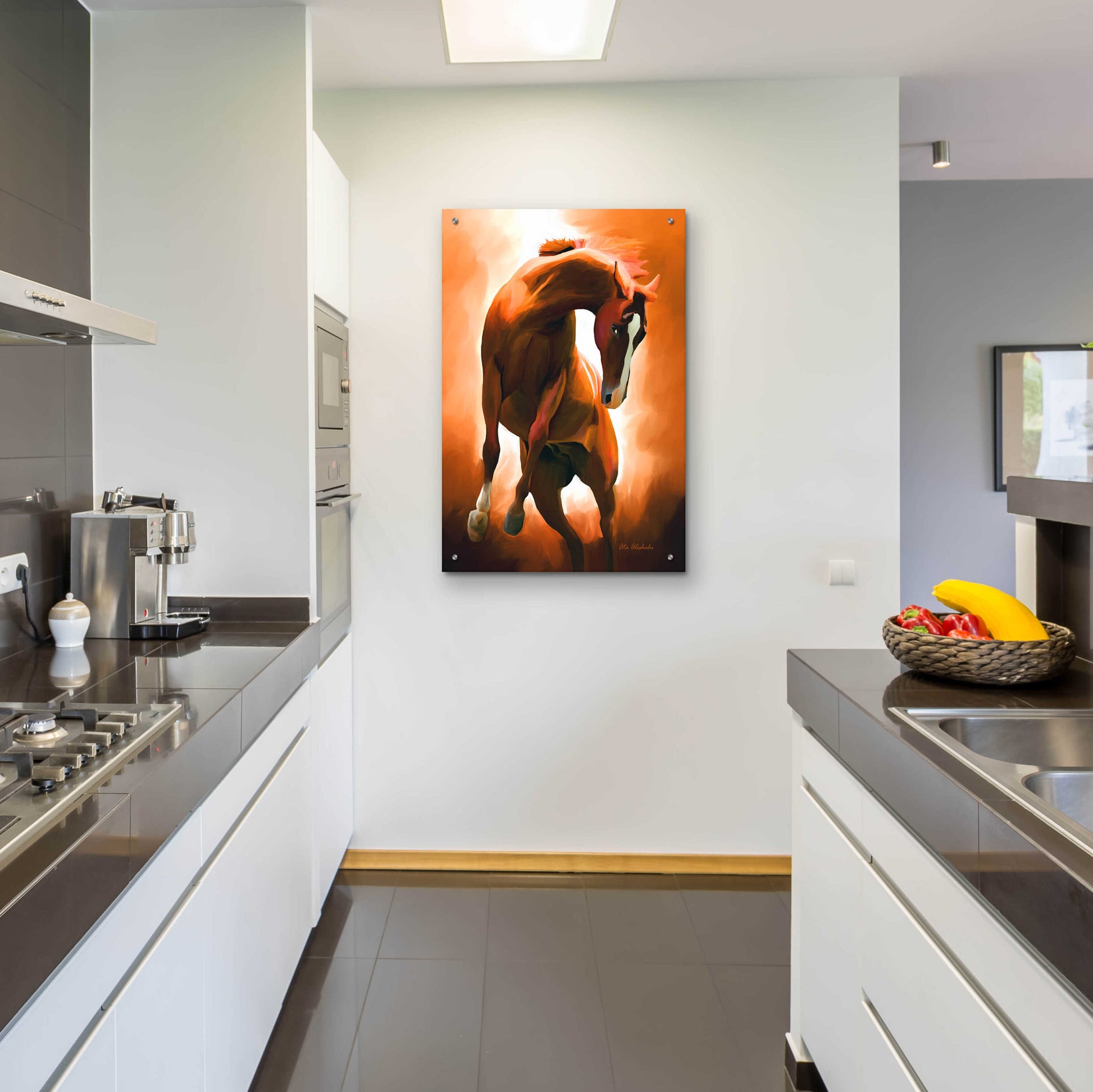 Epic Art 'Wild Horse' by Ata Alishahi, Acrylic Glass Wall Art,24x36