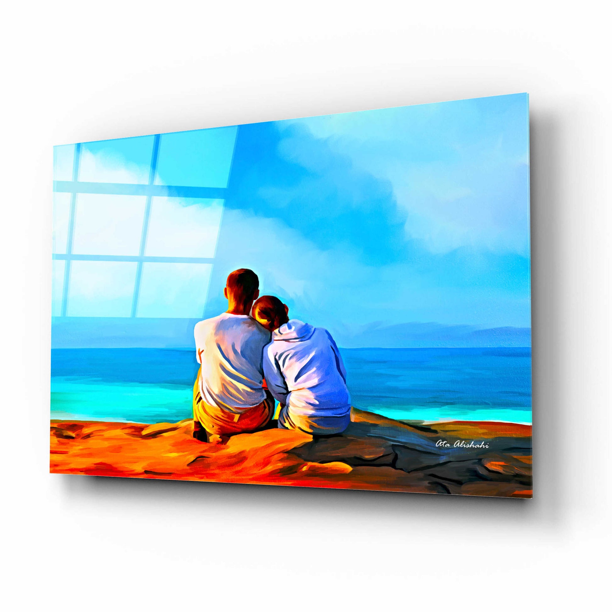 Epic Art 'A Day With You' by Ata Alishahi, Acrylic Glass Wall Art,16x12