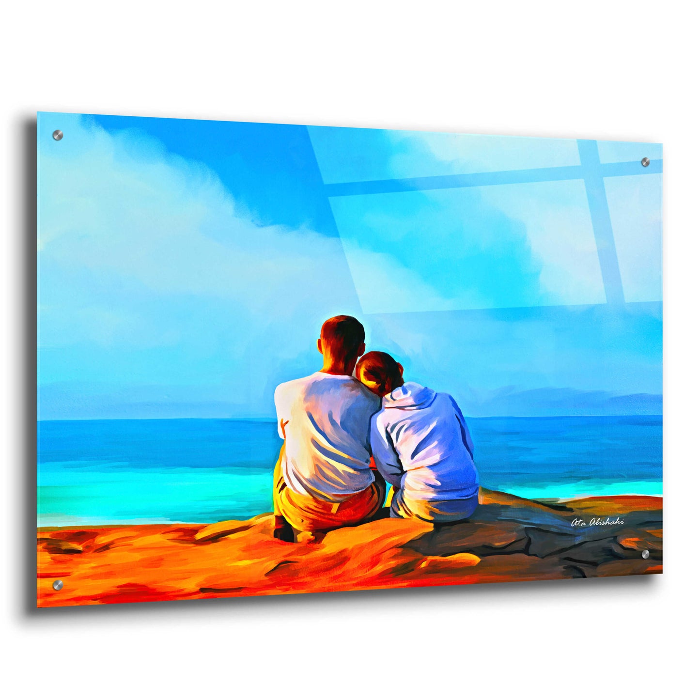 Epic Art 'A Day With You' by Ata Alishahi, Acrylic Glass Wall Art,36x24