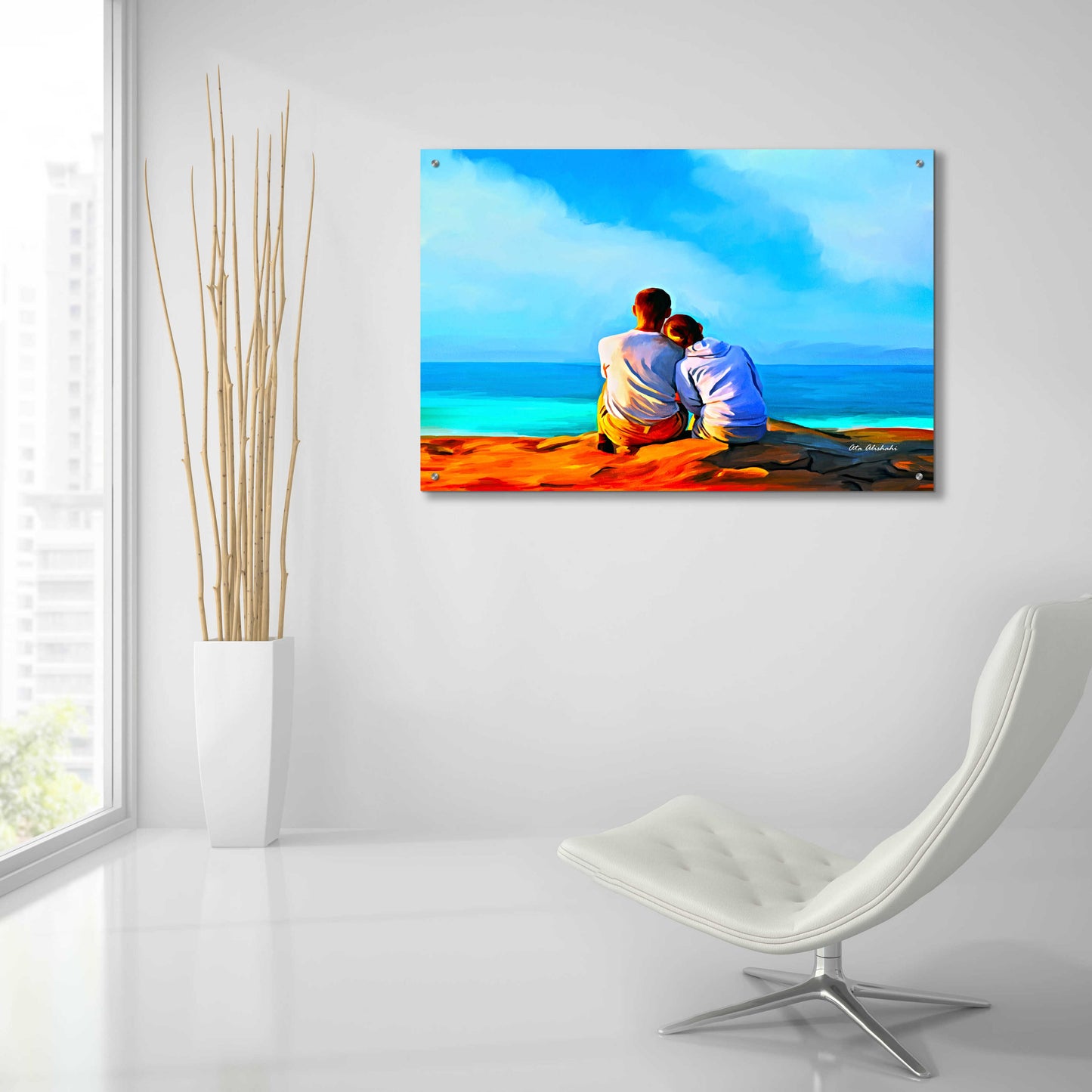 Epic Art 'A Day With You' by Ata Alishahi, Acrylic Glass Wall Art,36x24