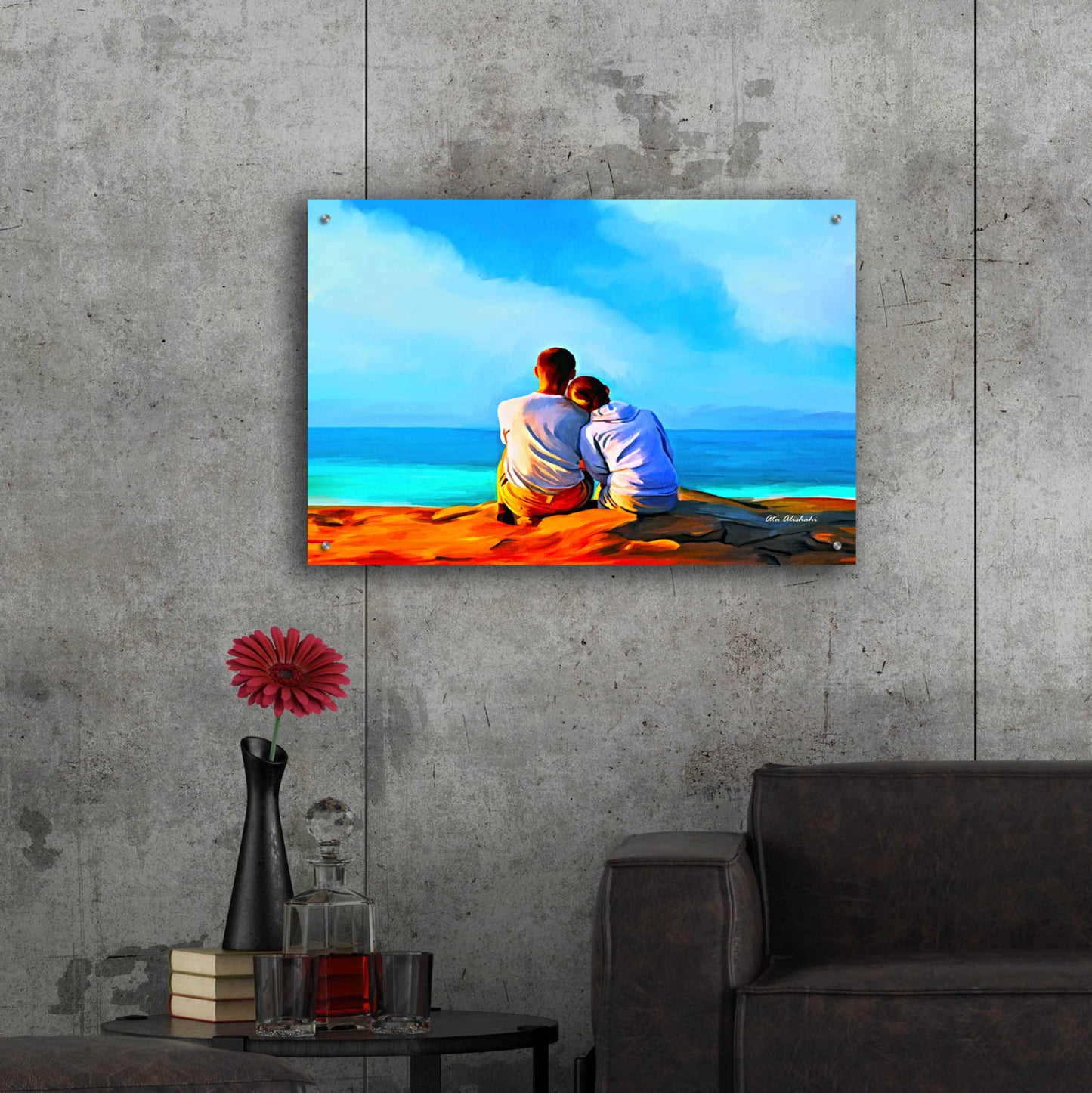 Epic Art 'A Day With You' by Ata Alishahi, Acrylic Glass Wall Art,36x24