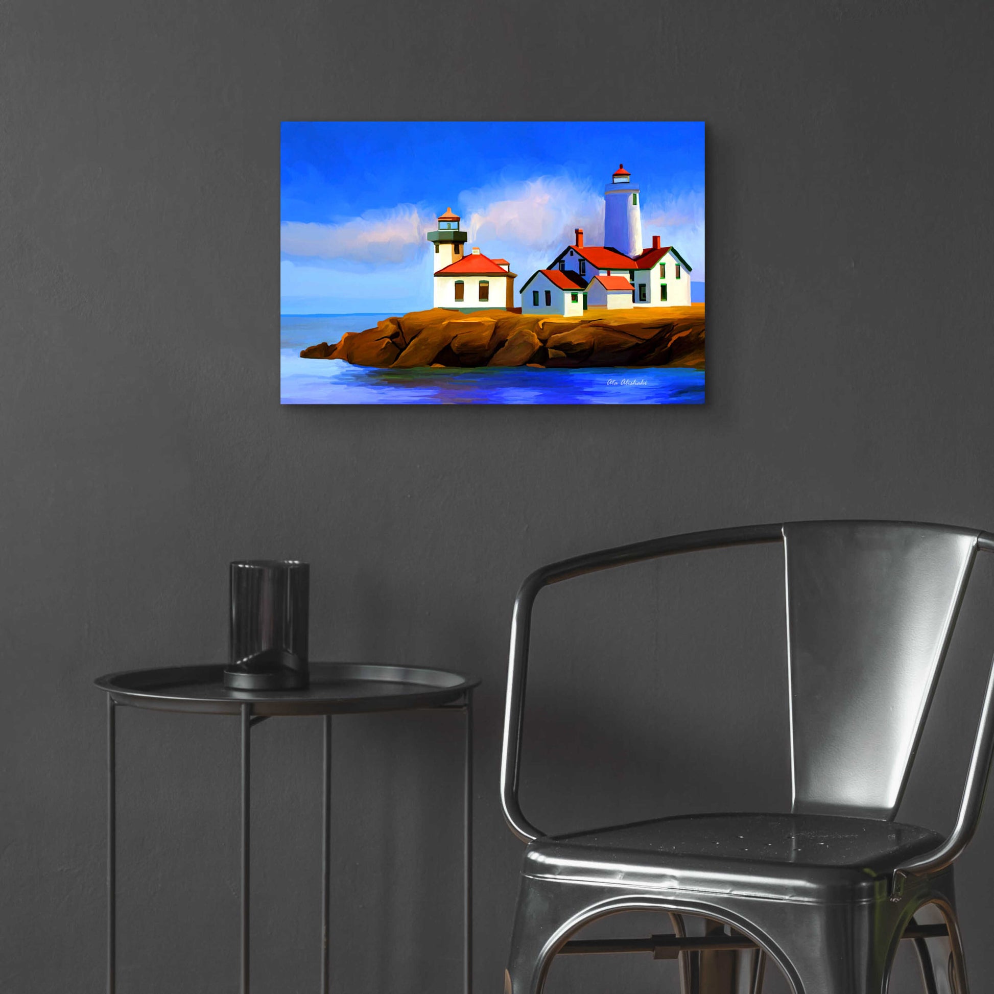 Epic Art 'Light House' by Ata Alishahi, Acrylic Glass Wall Art,24x16