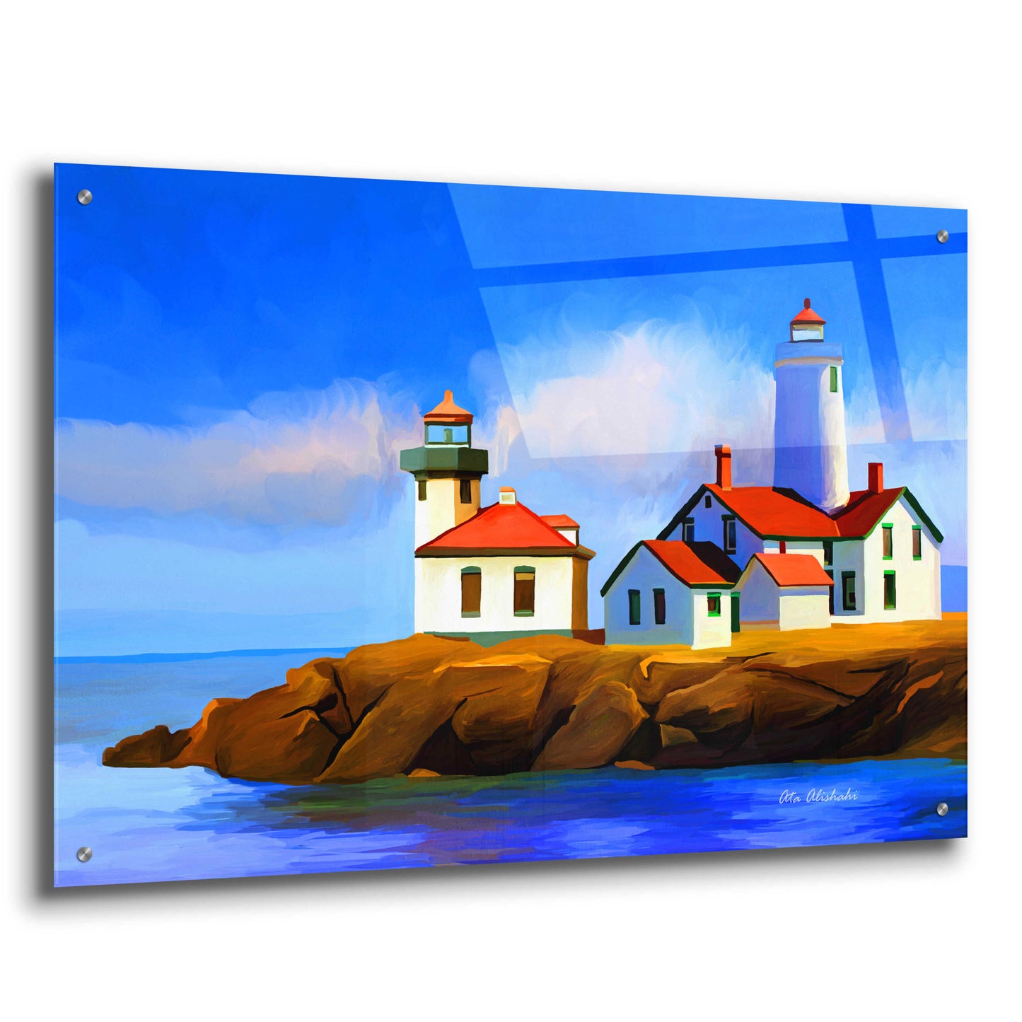 Epic Art 'Light House' by Ata Alishahi, Acrylic Glass Wall Art,36x24