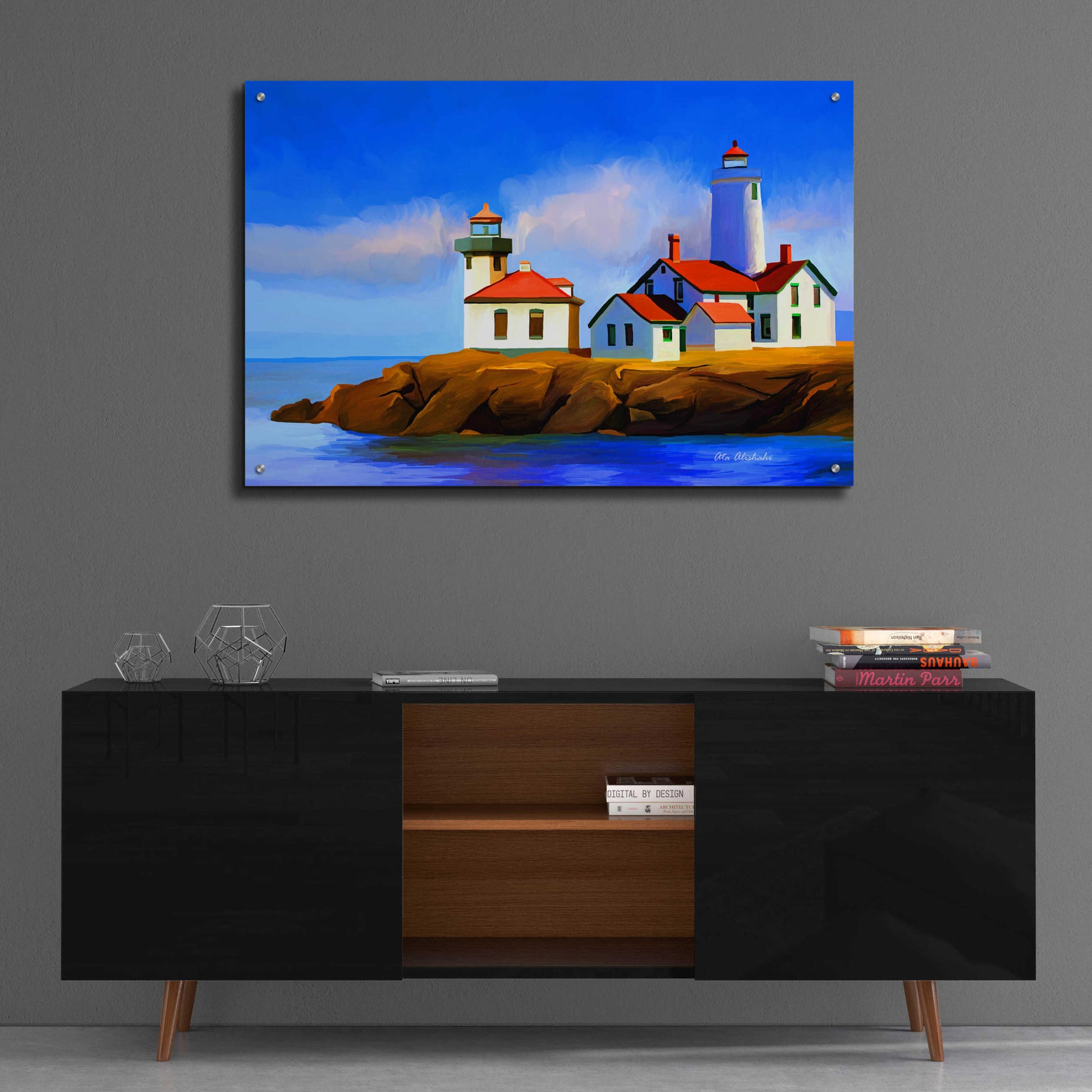 Epic Art 'Light House' by Ata Alishahi, Acrylic Glass Wall Art,36x24