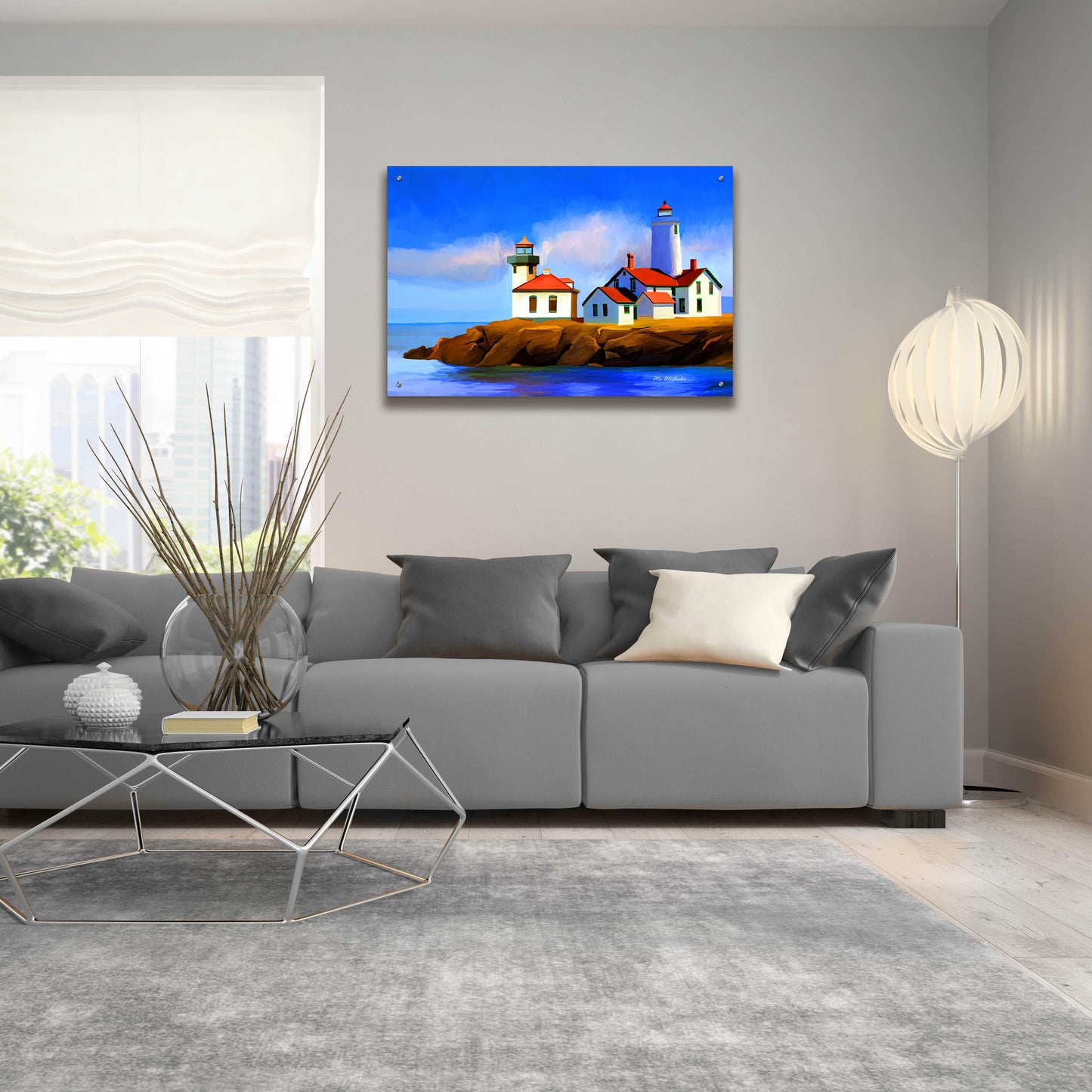 Epic Art 'Light House' by Ata Alishahi, Acrylic Glass Wall Art,36x24