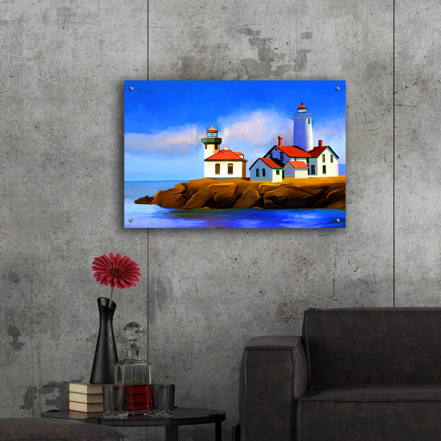 Epic Art 'Light House' by Ata Alishahi, Acrylic Glass Wall Art,36x24