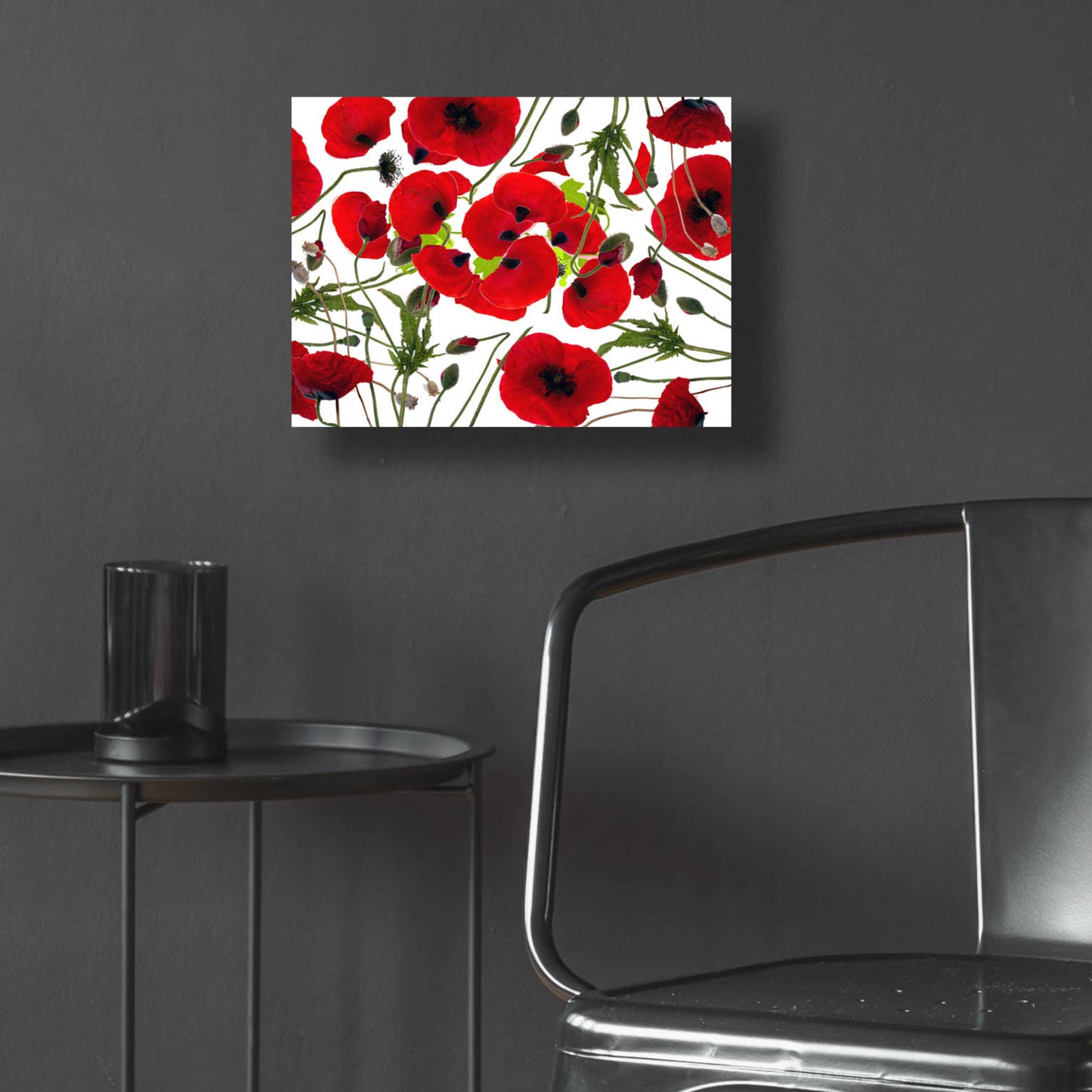 Epic Art 'Poppy Flower' by Ata Alishahi, Acrylic Glass Wall Art,16x12