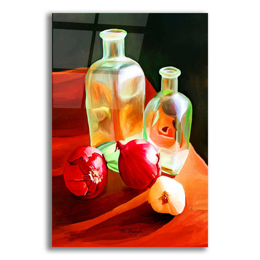 Epic Art 'Bottles And Onion' by Ata Alishahi, Acrylic Glass Wall Art