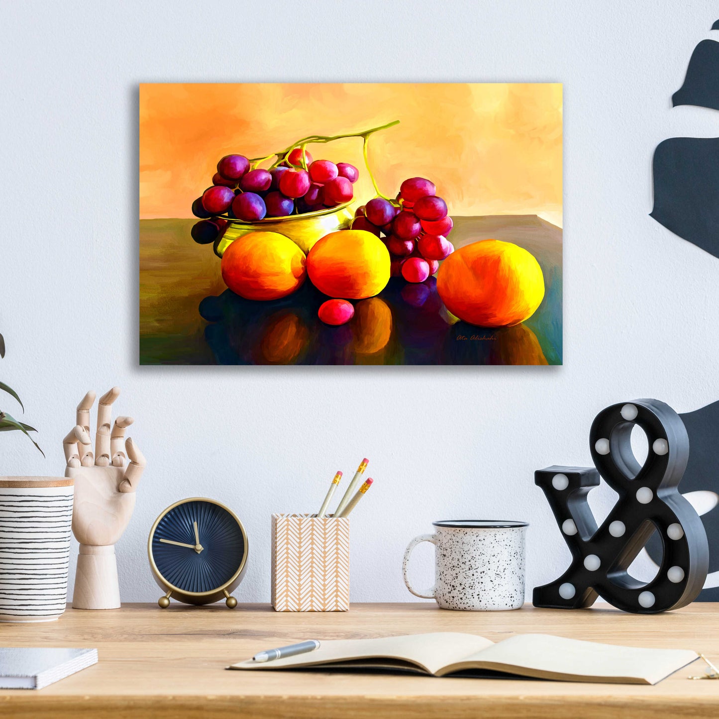 Epic Art 'Fruits' by Ata Alishahi, Acrylic Glass Wall Art,16x12