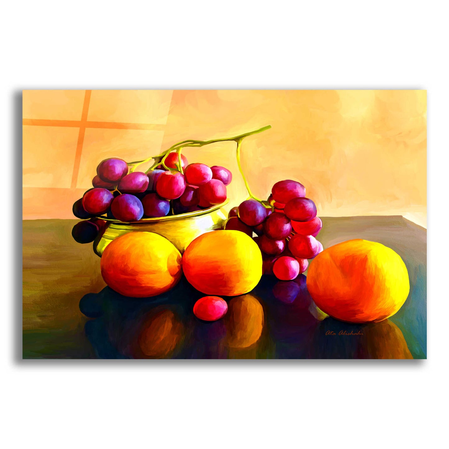 Epic Art 'Fruits' by Ata Alishahi, Acrylic Glass Wall Art,16x12