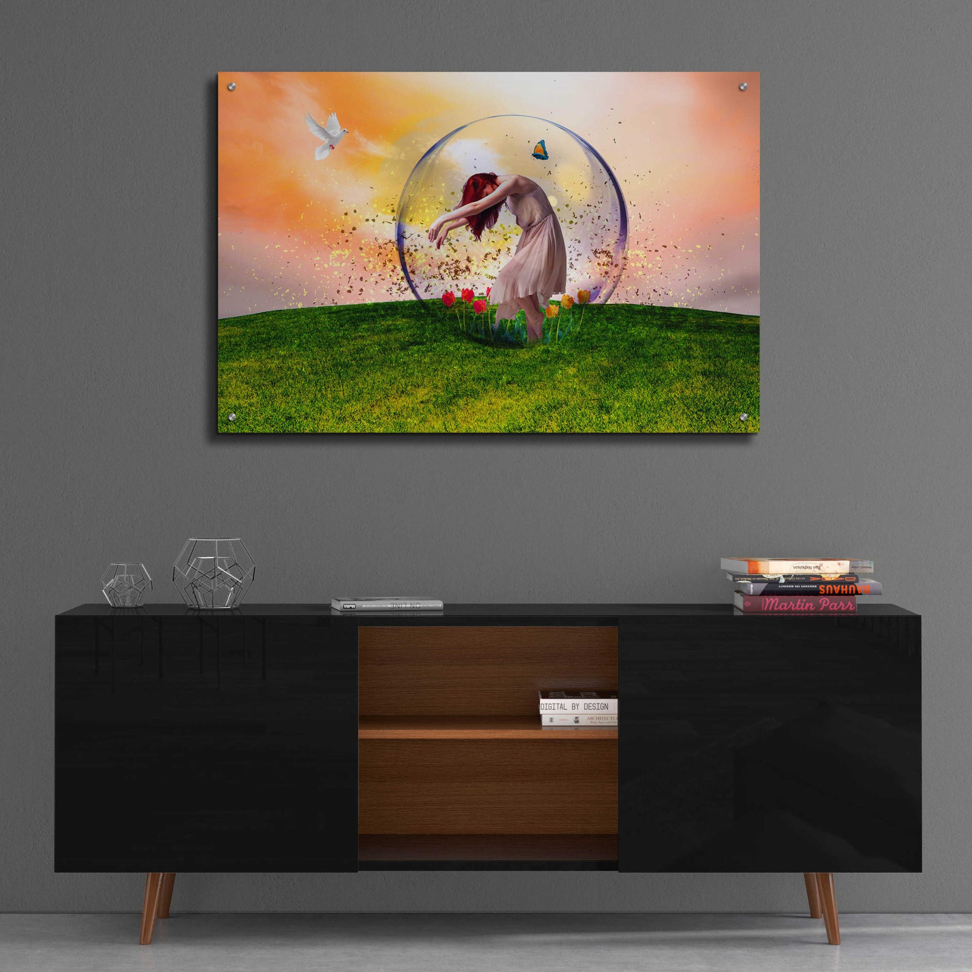 Epic Art 'In the bubble' by Ata Alishahi, Acrylic Glass Wall Art,36x24