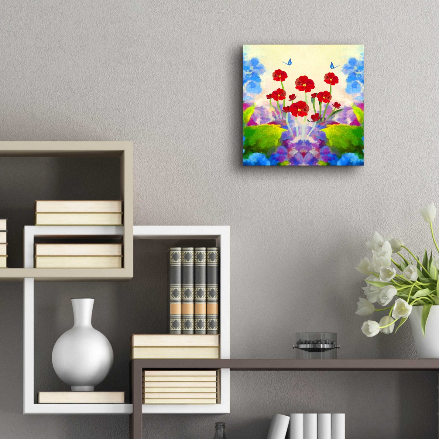 Epic Art 'Flower Design 31' by Ata Alishahi, Acrylic Glass Wall Art,12x12