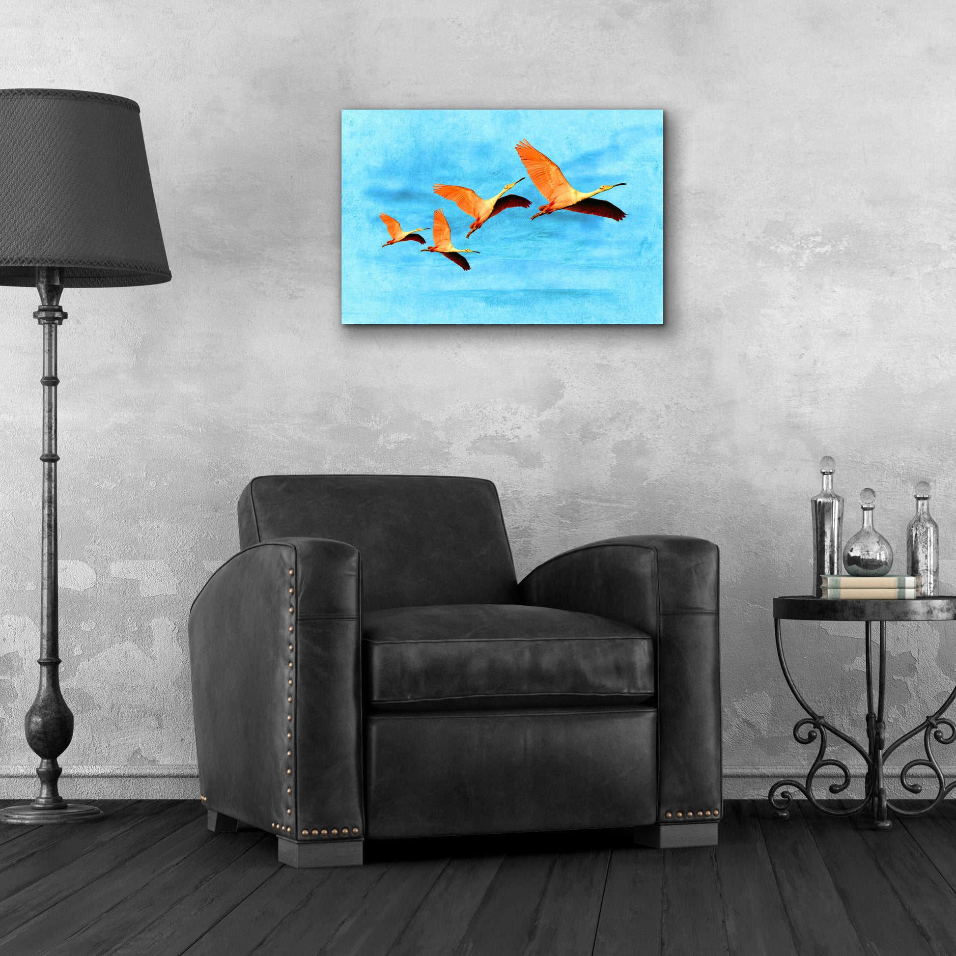Epic Art 'Blue Bird 2A2' by Ata Alishahi, Acrylic Glass Wall Art,24x16