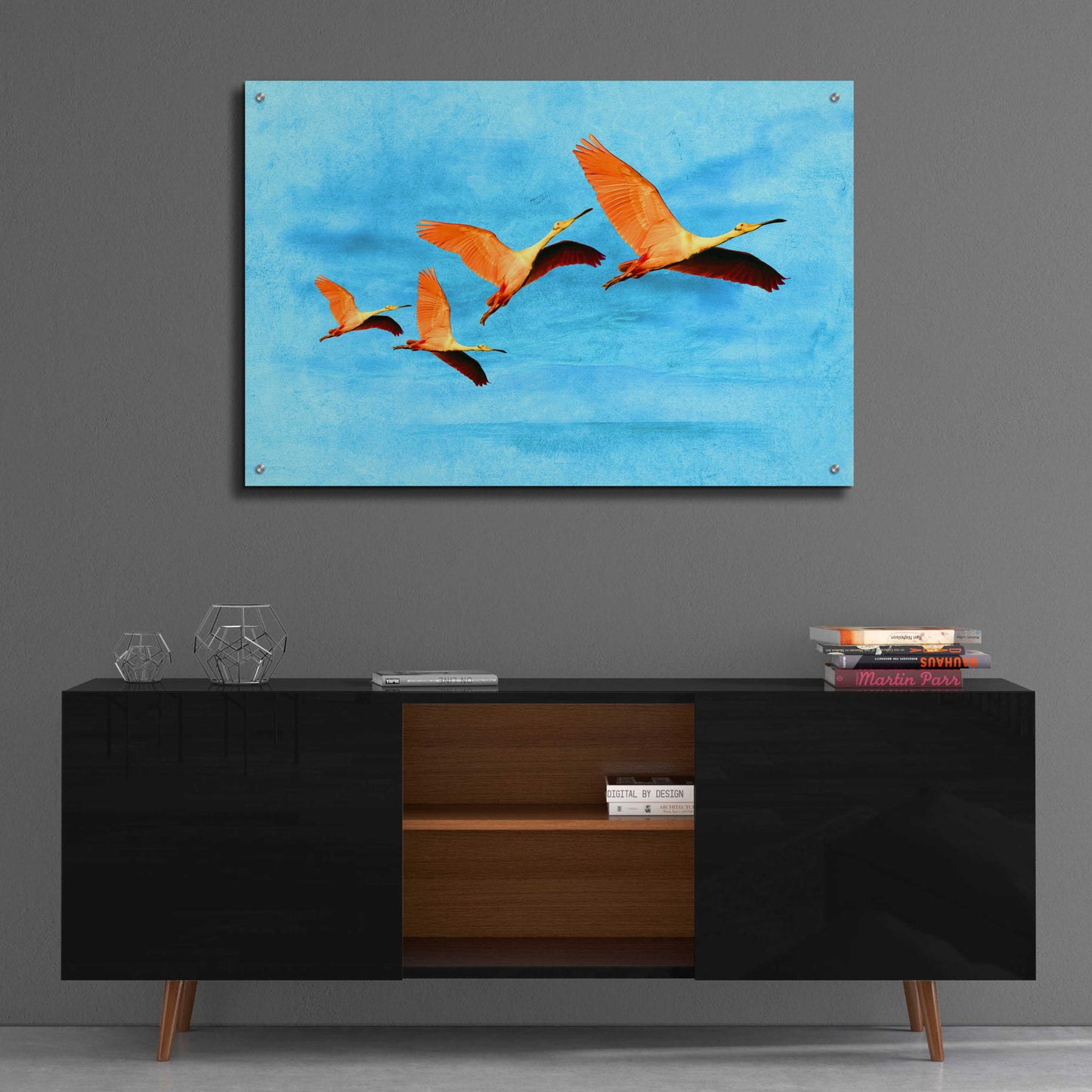 Epic Art 'Blue Bird 2A2' by Ata Alishahi, Acrylic Glass Wall Art,36x24