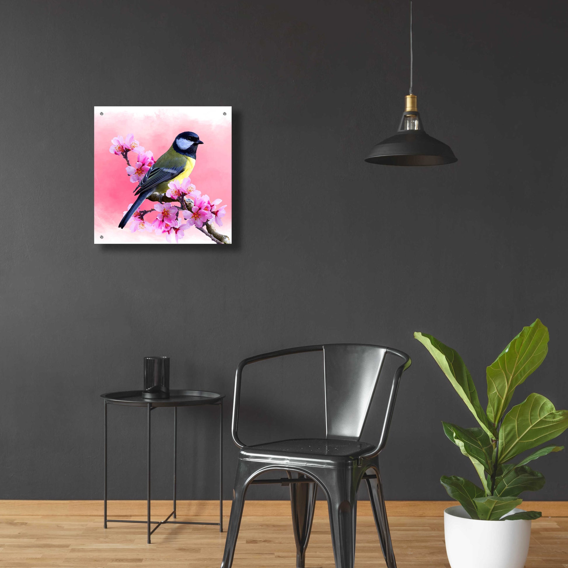 Epic Art 'Spring Bird 3A' by Ata Alishahi, Acrylic Glass Wall Art,24x24