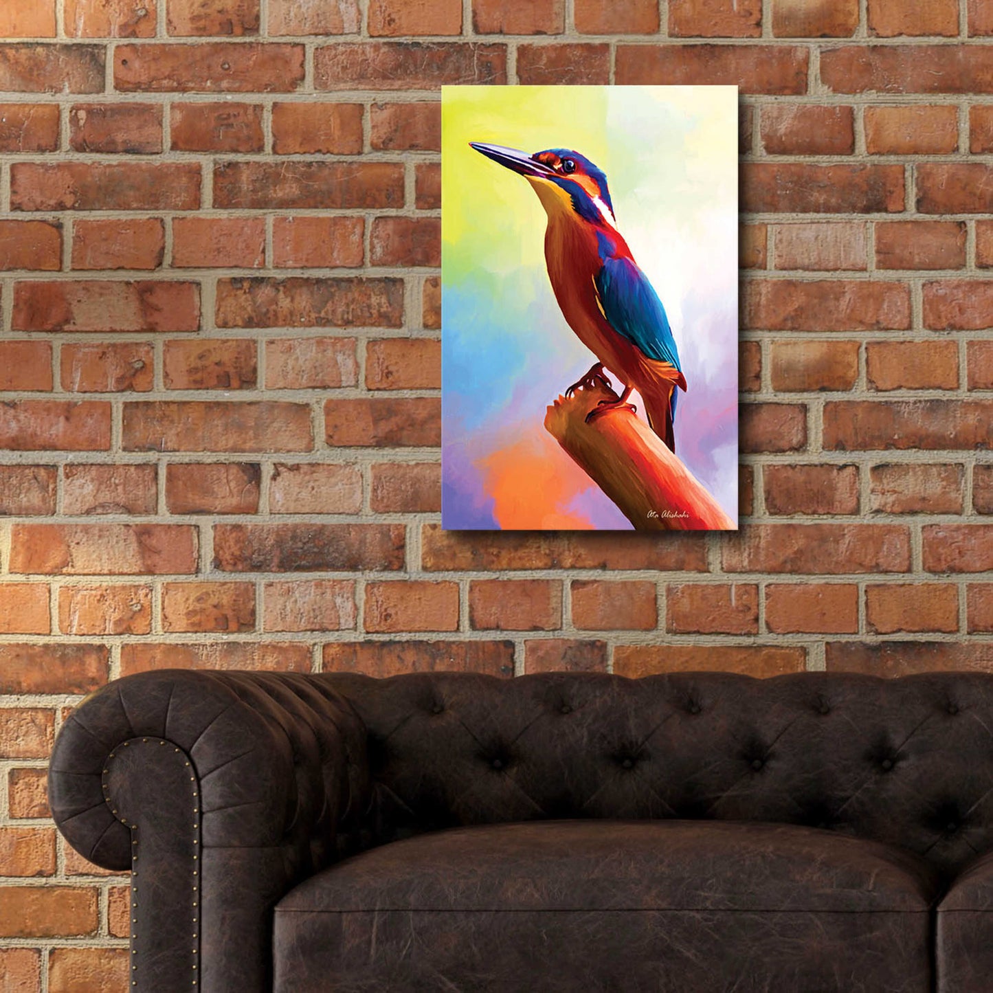 Epic Art 'Tiny Bird' by Ata Alishahi, Acrylic Glass Wall Art,16x24