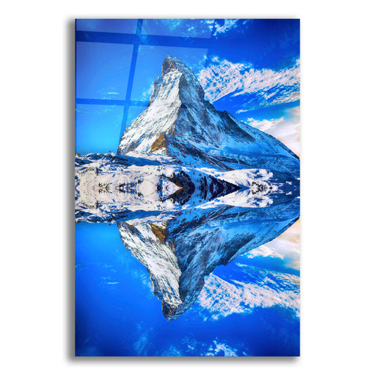 Epic Art 'Mountain Reflection' by Ata Alishahi, Acrylic Glass Wall Art