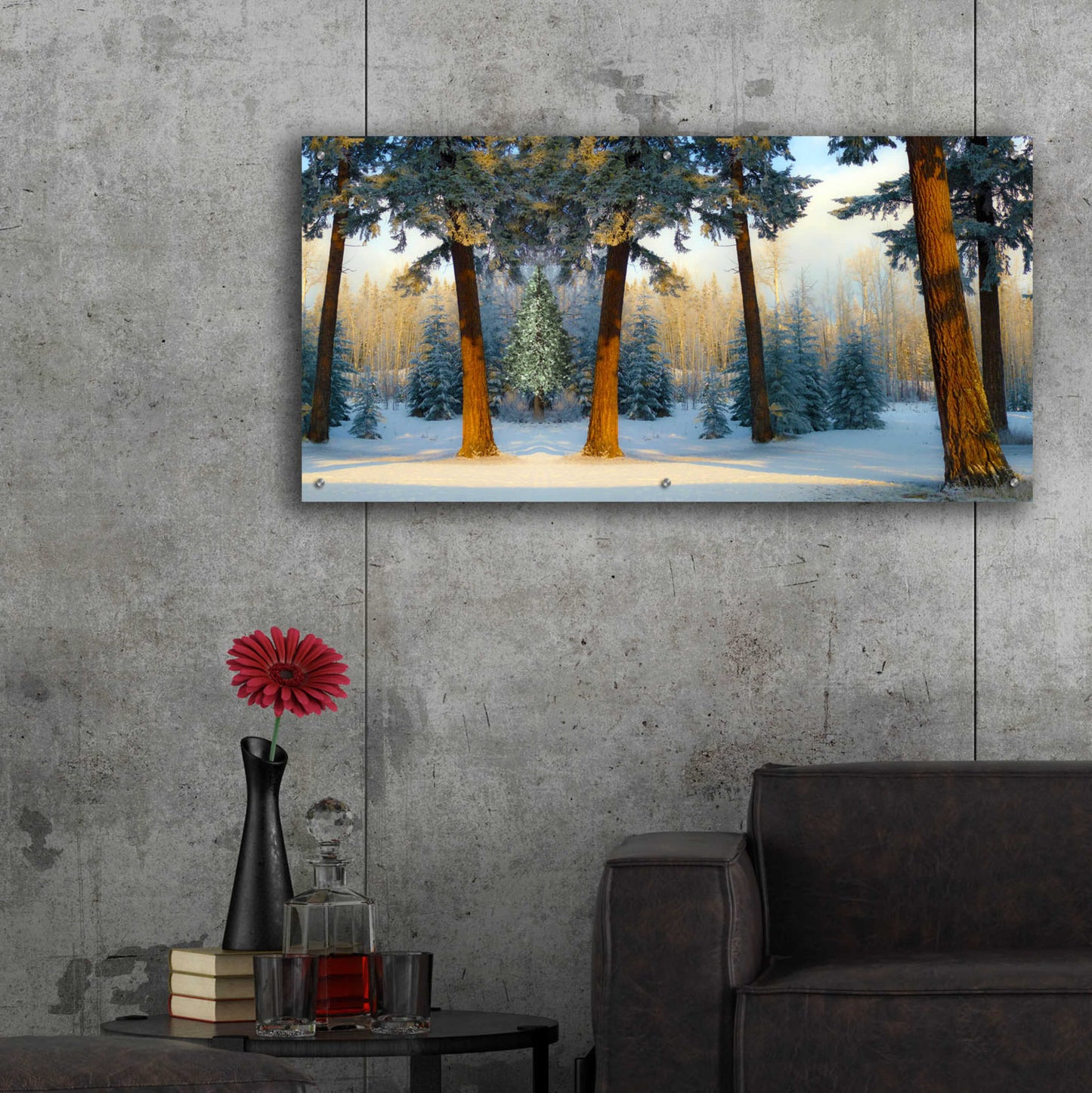 Epic Art 'Nature Collection 23' by Ata Alishahi, Acrylic Glass Wall Art,48x24