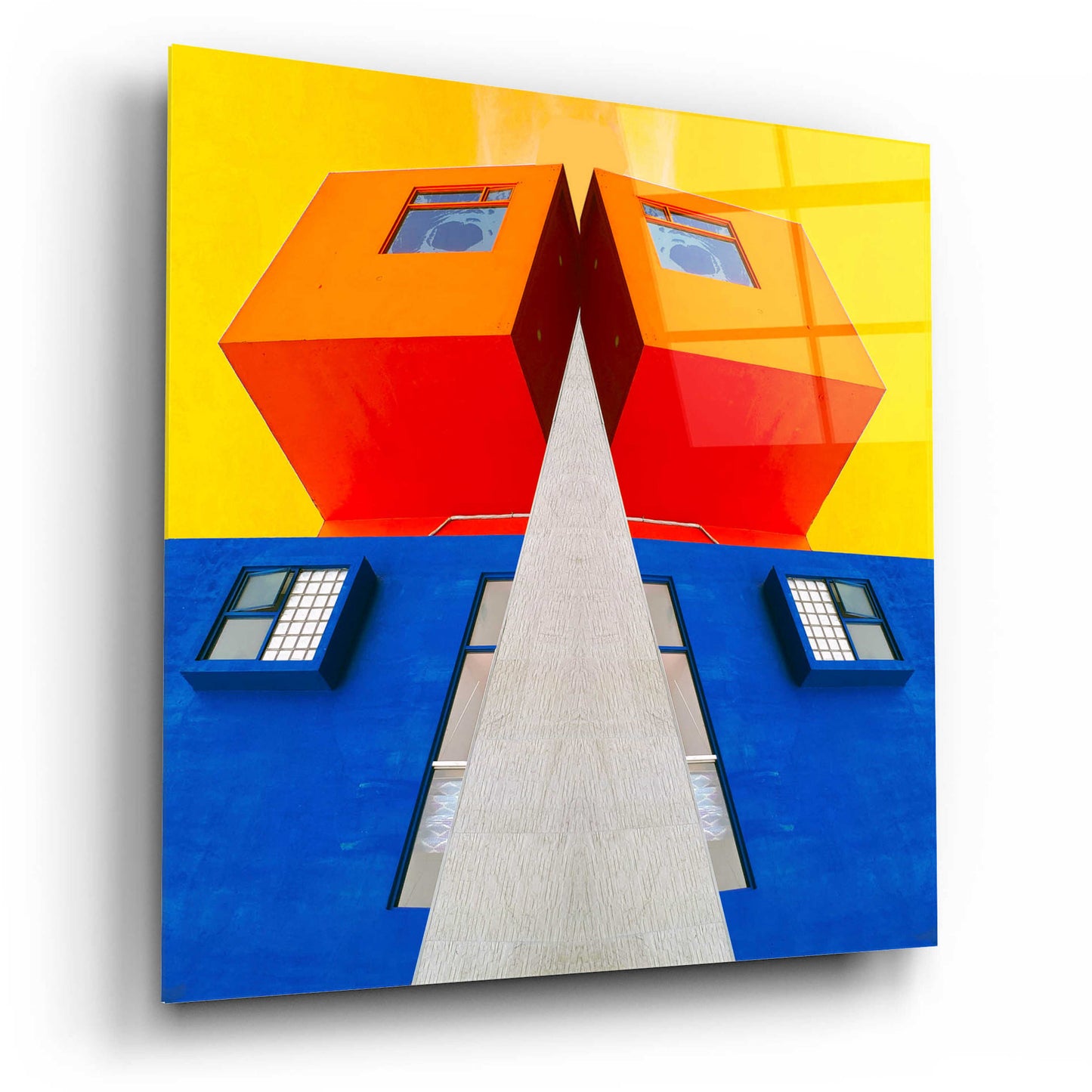 Epic Art 'Geo House' by Ata Alishahi, Acrylic Glass Wall Art,12x12