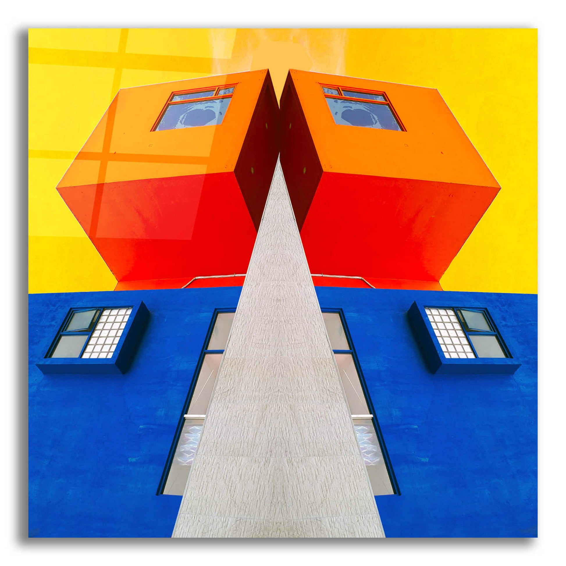 Epic Art 'Geo House' by Ata Alishahi, Acrylic Glass Wall Art,12x12