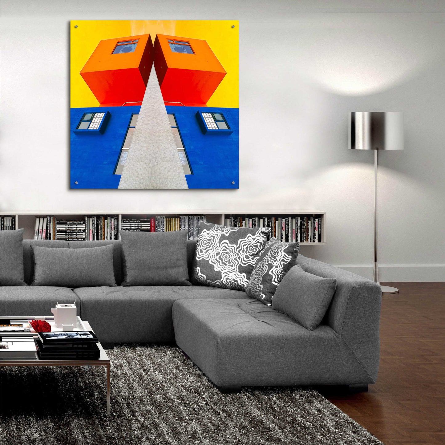 Epic Art 'Geo House' by Ata Alishahi, Acrylic Glass Wall Art,36x36