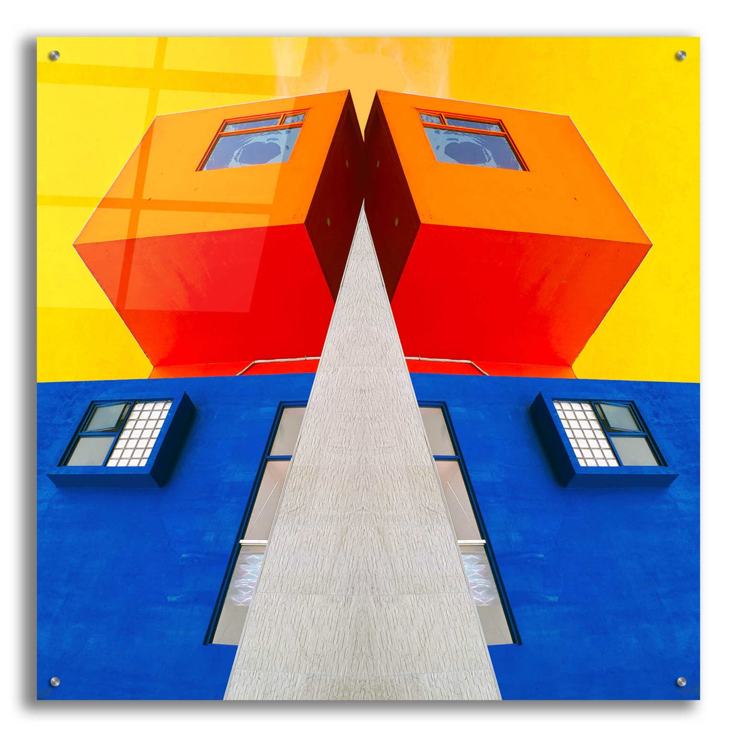 Epic Art 'Geo House' by Ata Alishahi, Acrylic Glass Wall Art,36x36