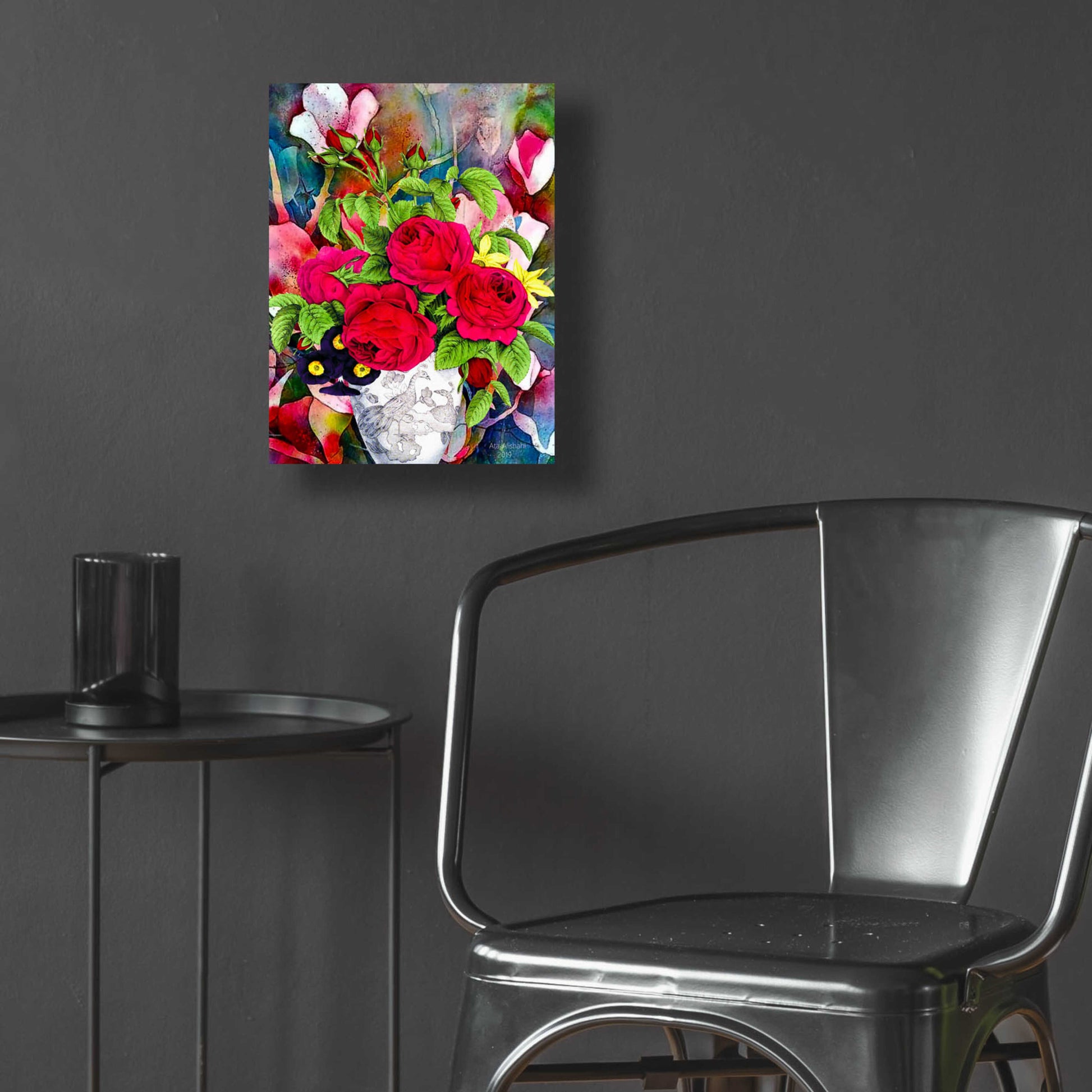 Epic Art 'Flowers P49' by Ata Alishahi, Acrylic Glass Wall Art,12x16