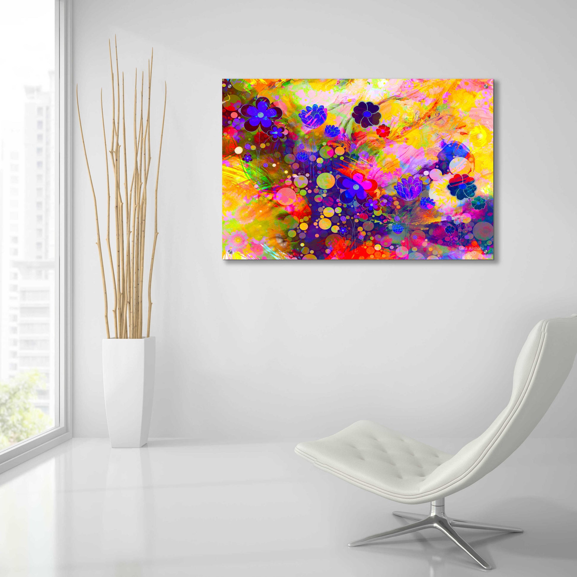 Epic Art 'Emotional Journey 12' by Ata Alishahi, Acrylic Glass Wall Art,36x24