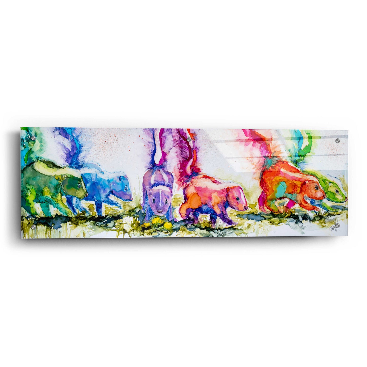 Epic Art 'The Aromatherapists' by Leslie Franklin, Acrylic Glass Wall Art,36x12