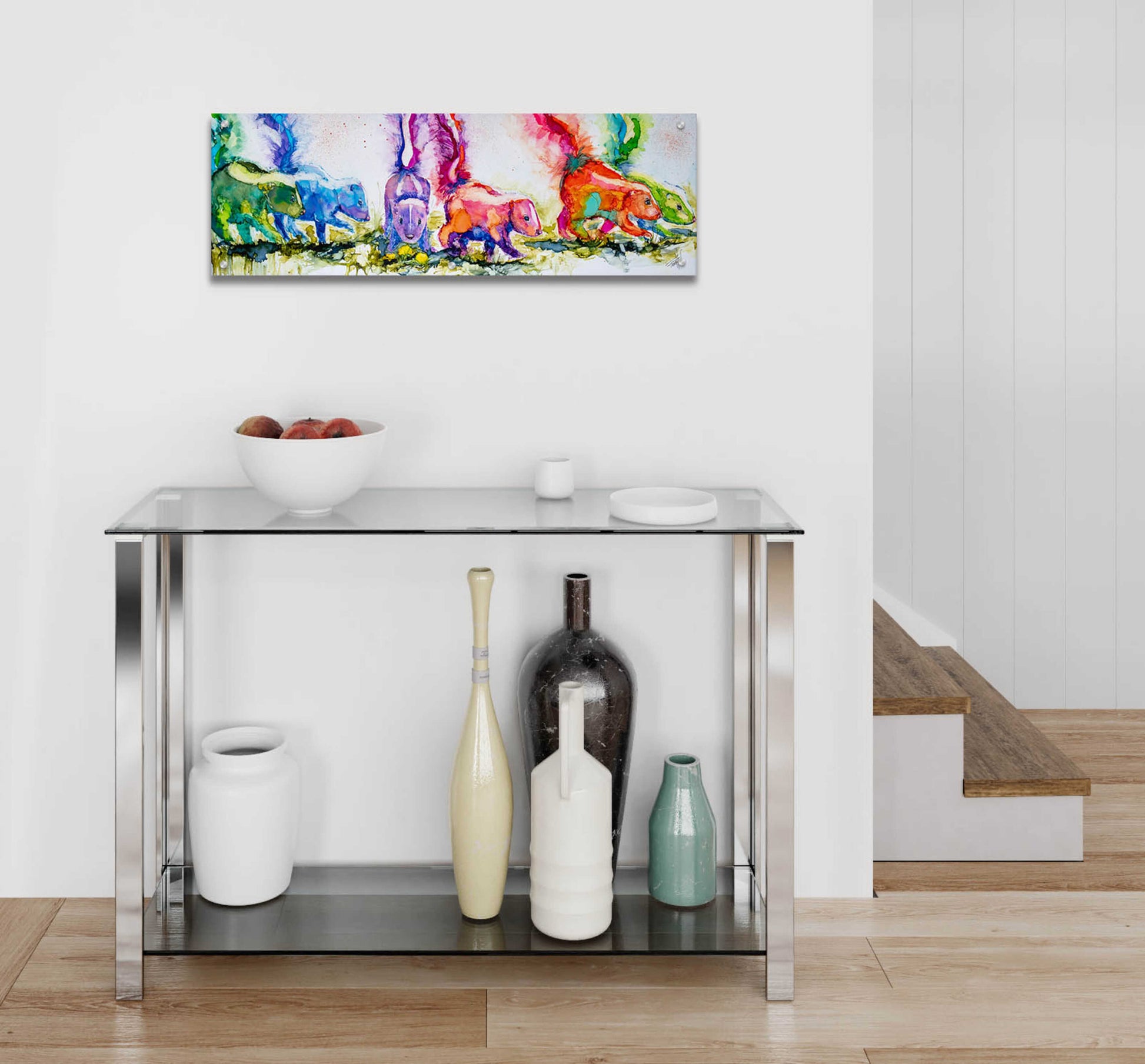 Epic Art 'The Aromatherapists' by Leslie Franklin, Acrylic Glass Wall Art,36x12