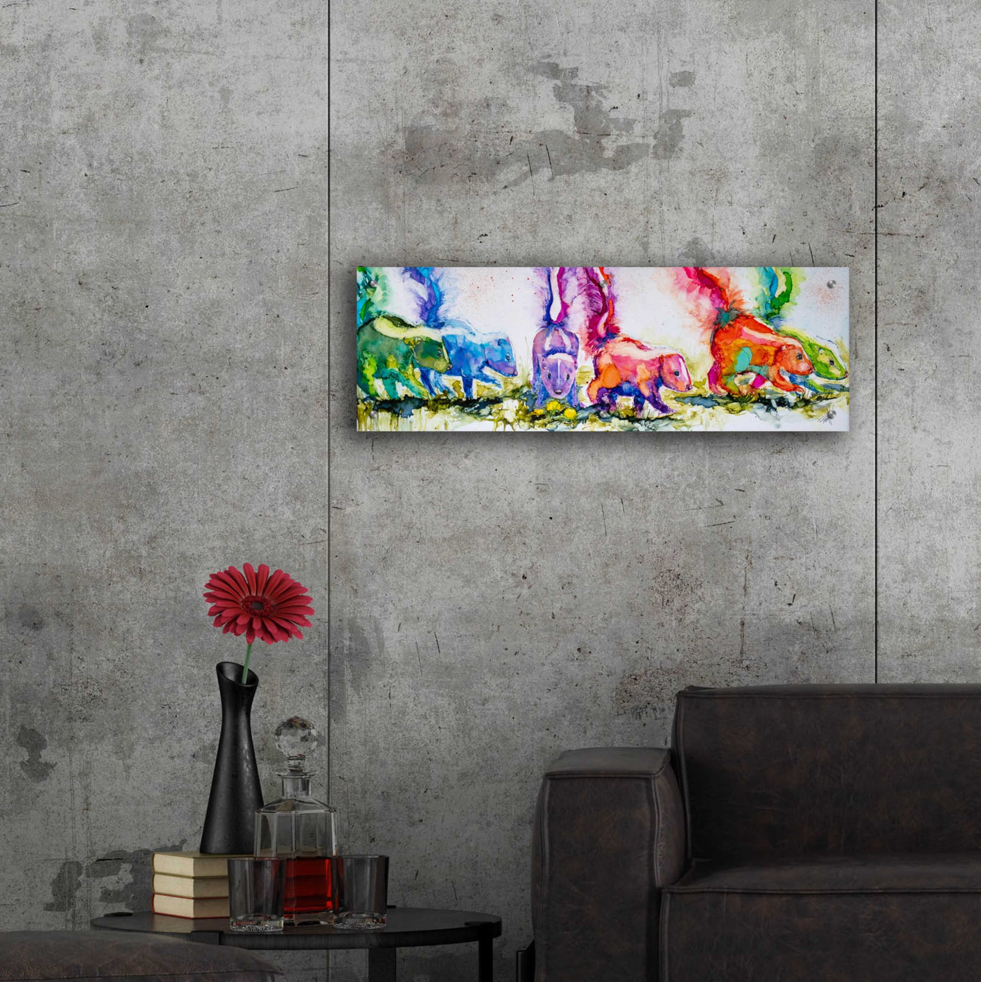 Epic Art 'The Aromatherapists' by Leslie Franklin, Acrylic Glass Wall Art,36x12