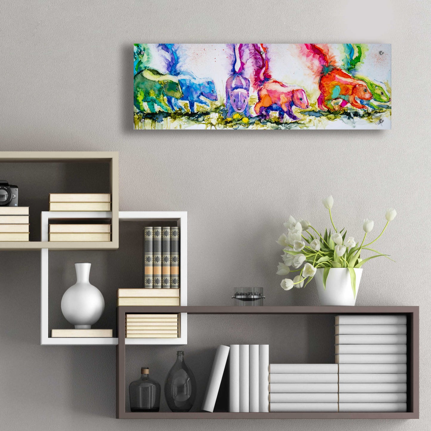 Epic Art 'The Aromatherapists' by Leslie Franklin, Acrylic Glass Wall Art,36x12