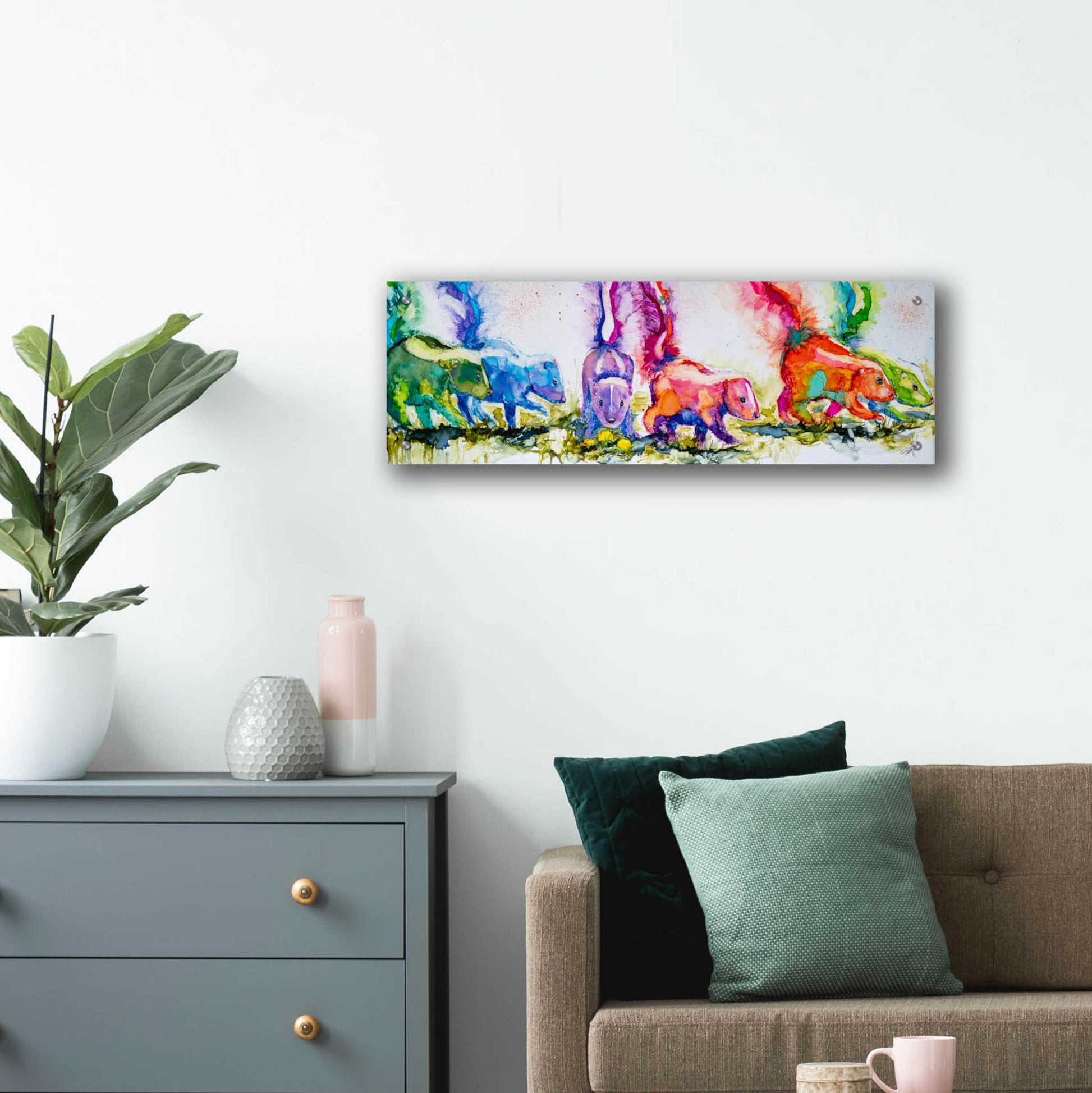 Epic Art 'The Aromatherapists' by Leslie Franklin, Acrylic Glass Wall Art,36x12