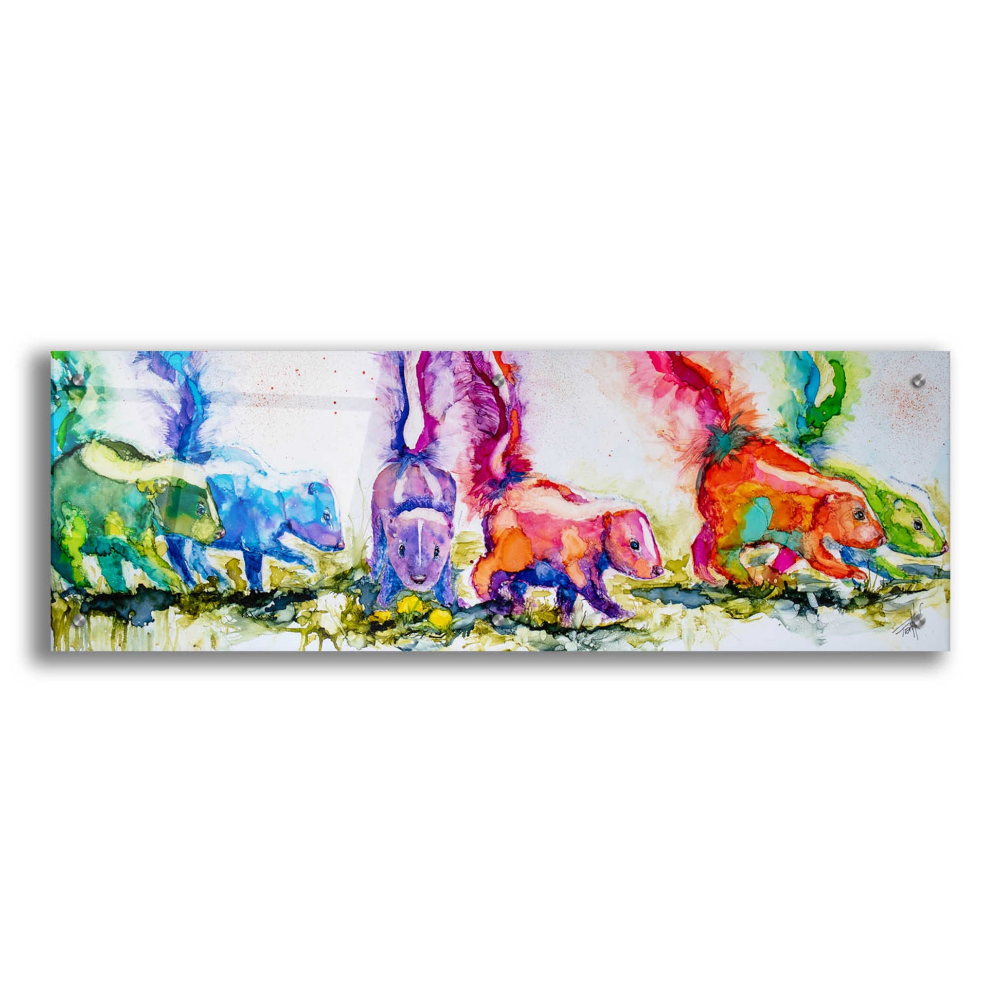 Epic Art 'The Aromatherapists' by Leslie Franklin, Acrylic Glass Wall Art,36x12