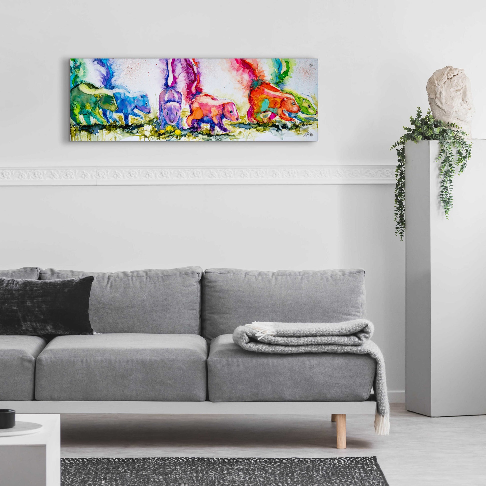 Epic Art 'The Aromatherapists' by Leslie Franklin, Acrylic Glass Wall Art,48x16